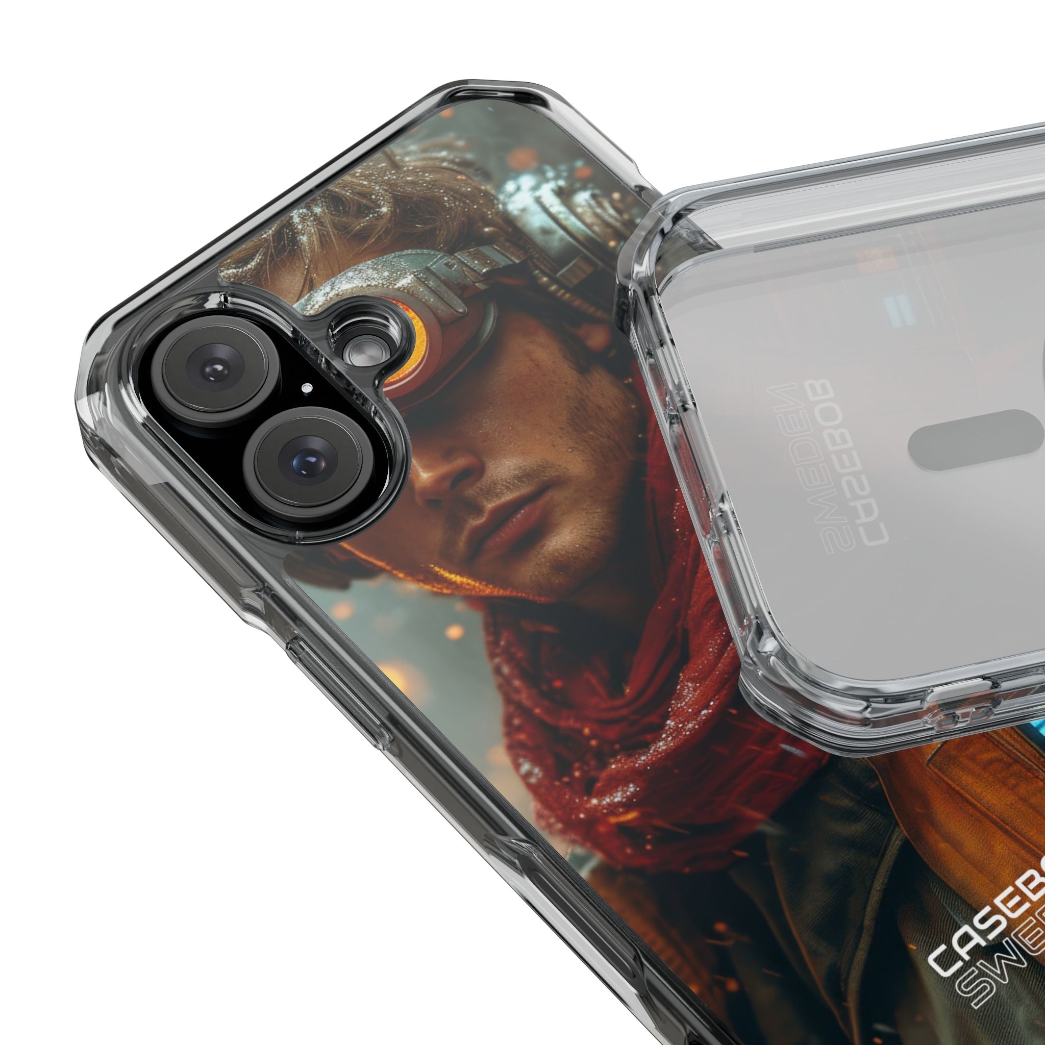 Futuristic Steampunk Explorer iPhone 16 - Impact Clear+
