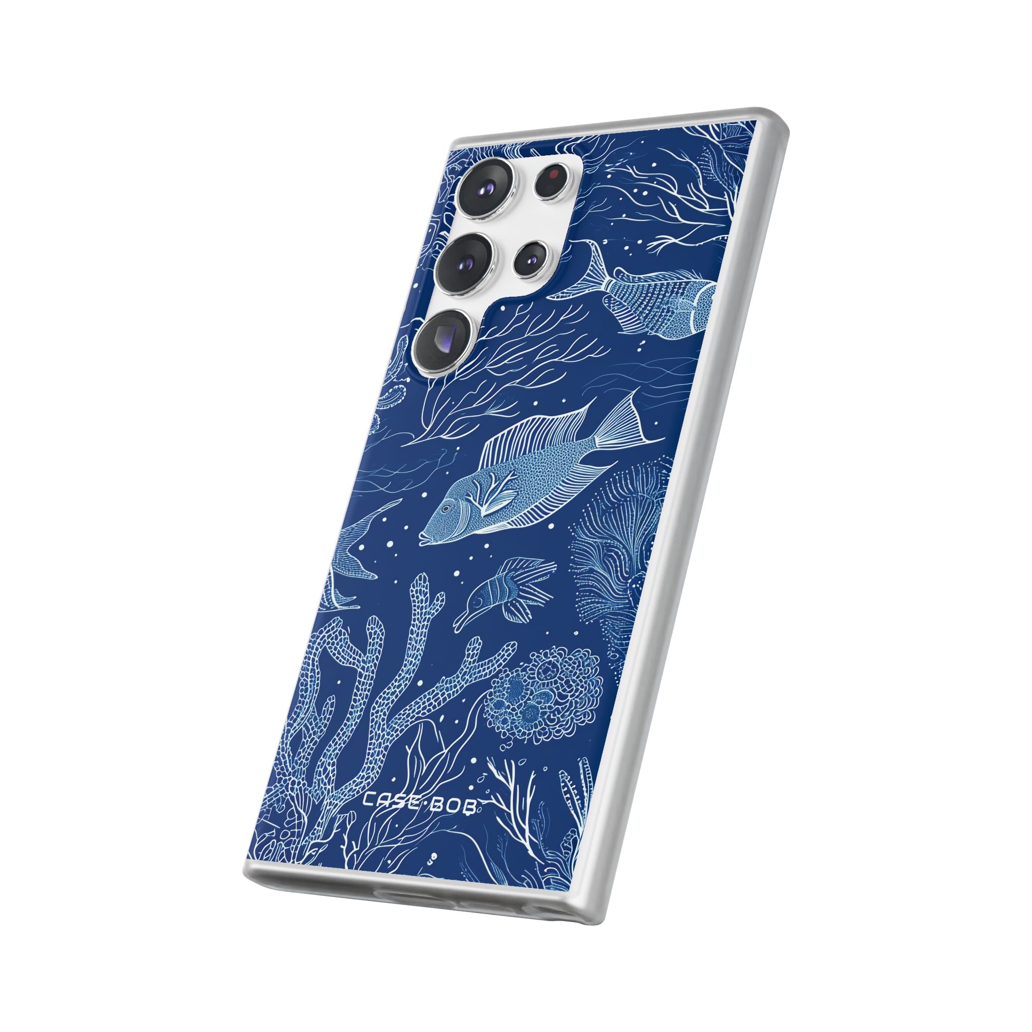 Navy Scale Reef Samsung S23 Ultra Case - Soft