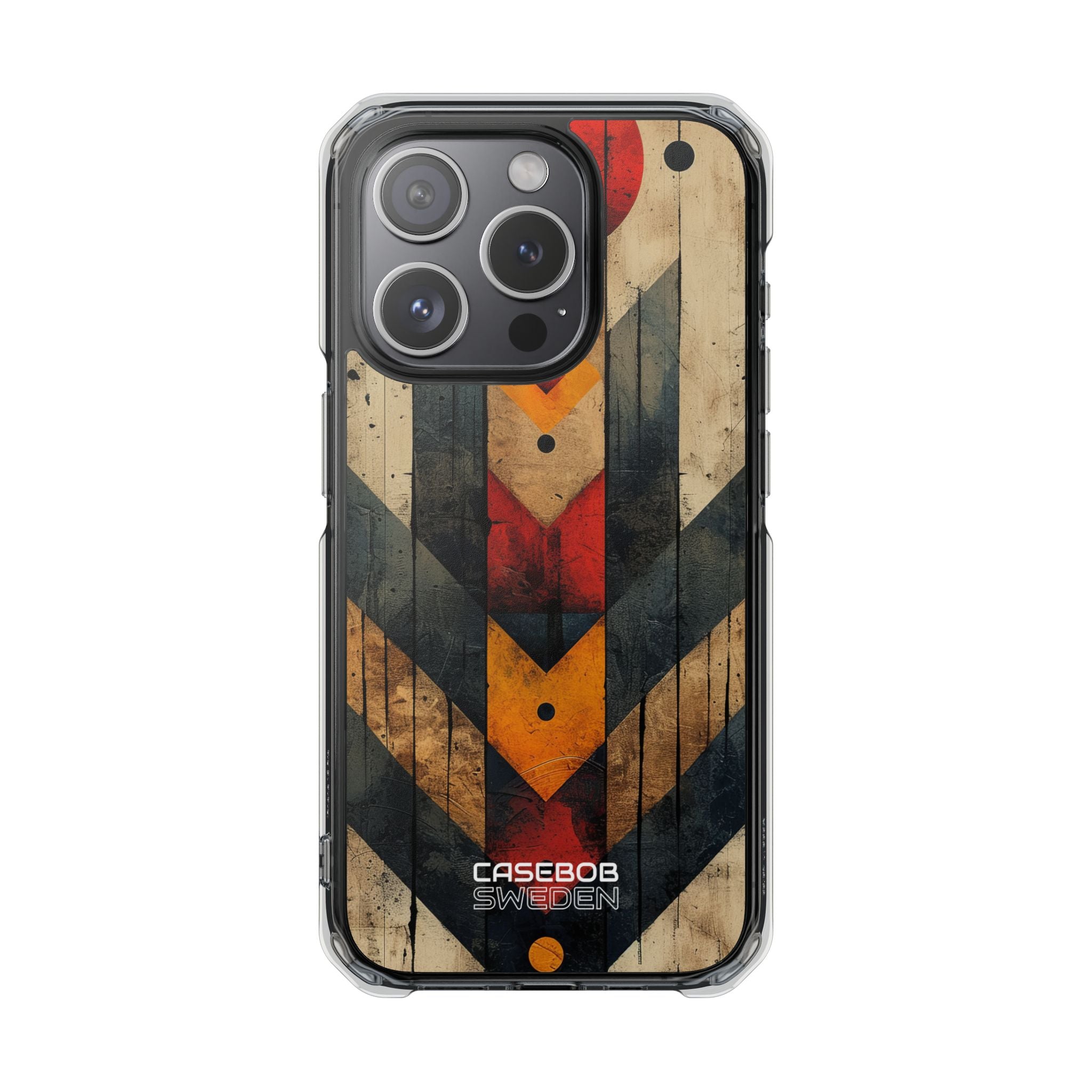 Geometric Fire Rise iPhone 15 - Impact Clear+