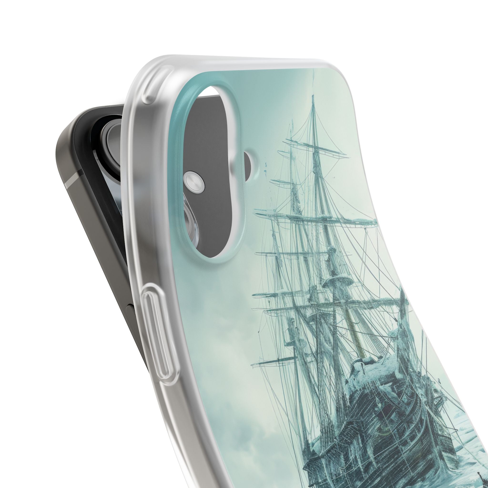Icebound Ship iPhone 16 Plus Case - Soft