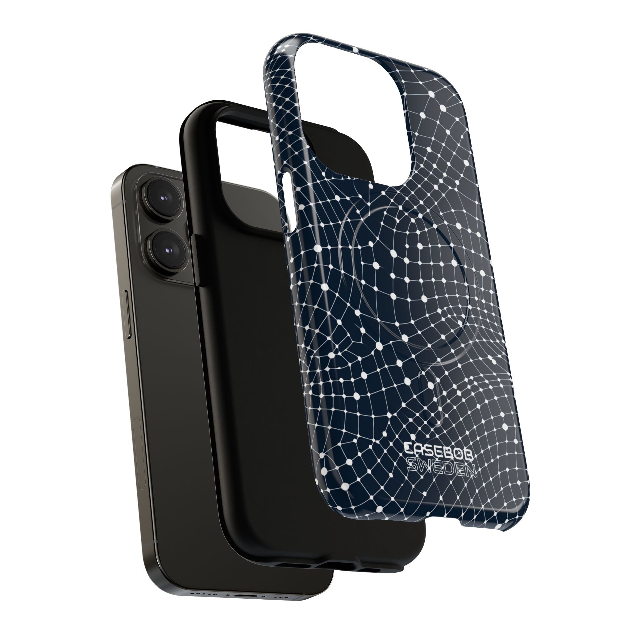 Warped Grid Web iPhone 14 - Tough+