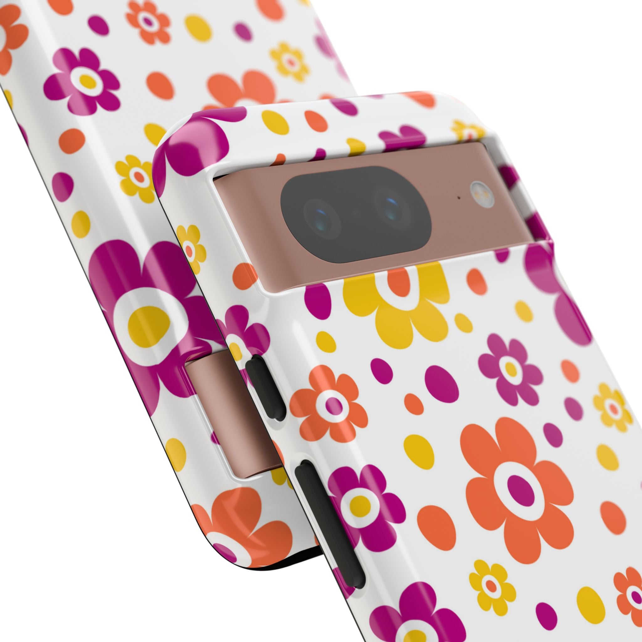 Retro Floral Playfulness - Google Pixel Case