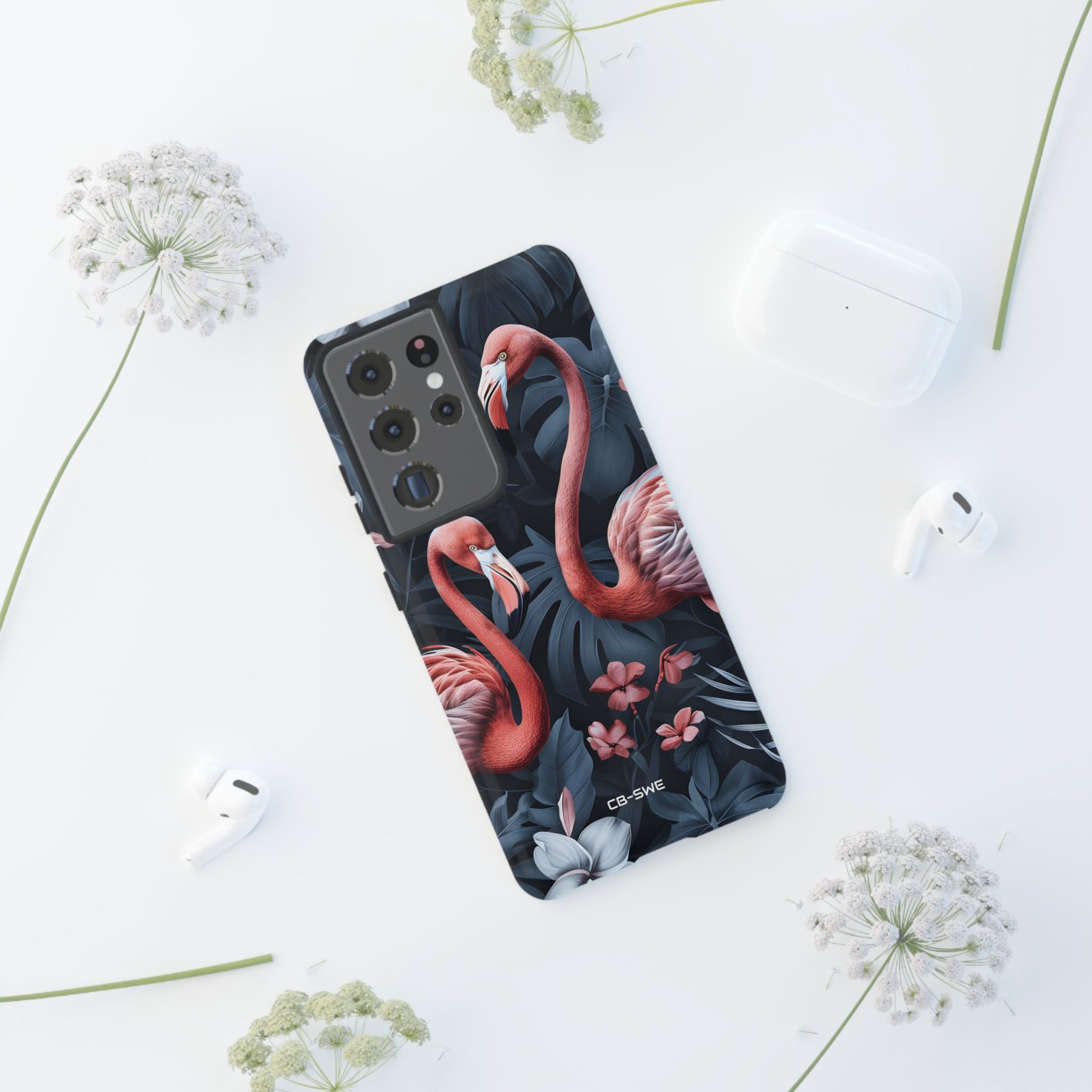 Flamingos Embrace Nature - Samsung Case