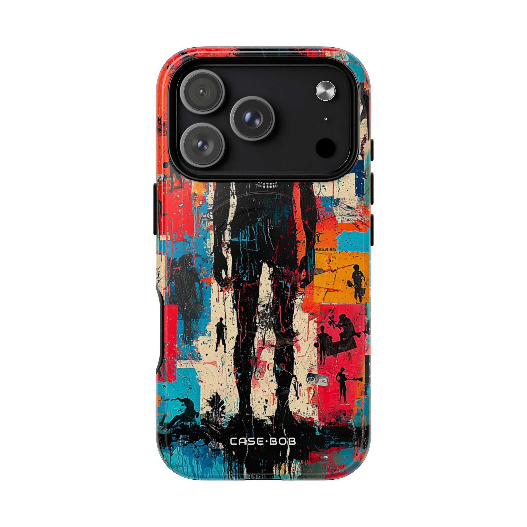Spiky Skull Silhouette iPhone 17 Pro Case - Tough+