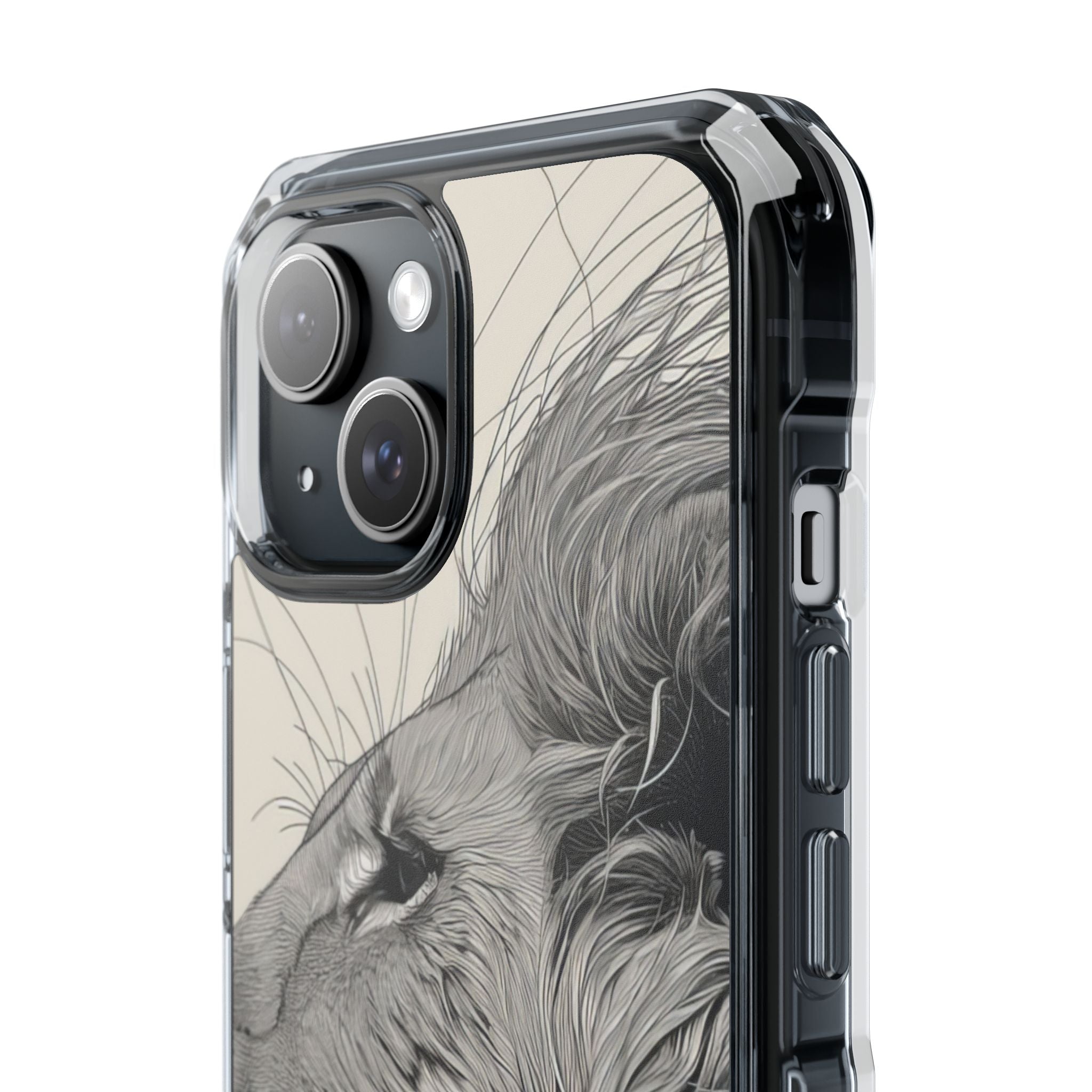 Majestic Lion Profile iPhone 15 - Impact Clear+