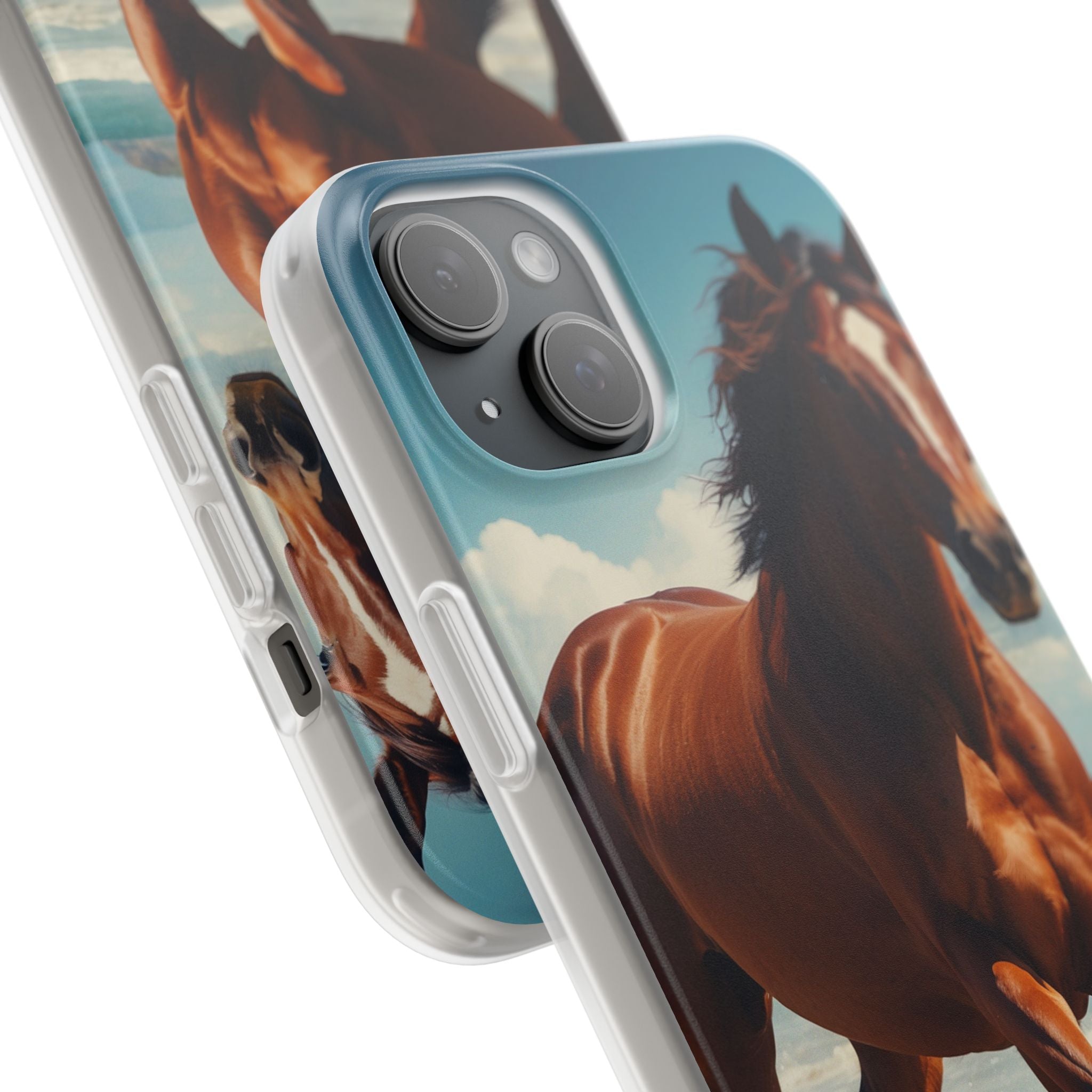 Blazing Horse iPhone 15 Plus Case - Soft
