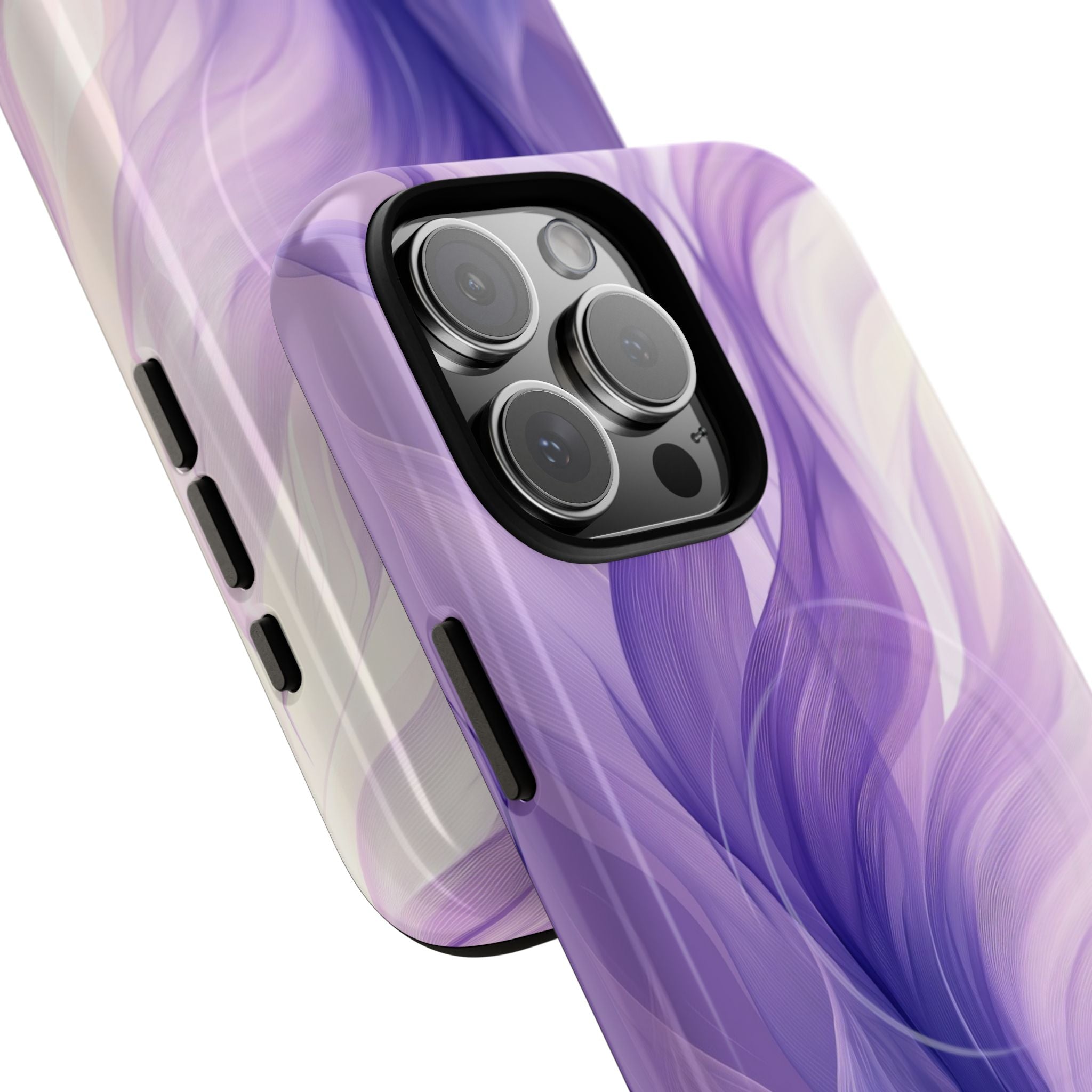 Purple Ribbon Waves iPhone 16 Pro Max Case - Tough+