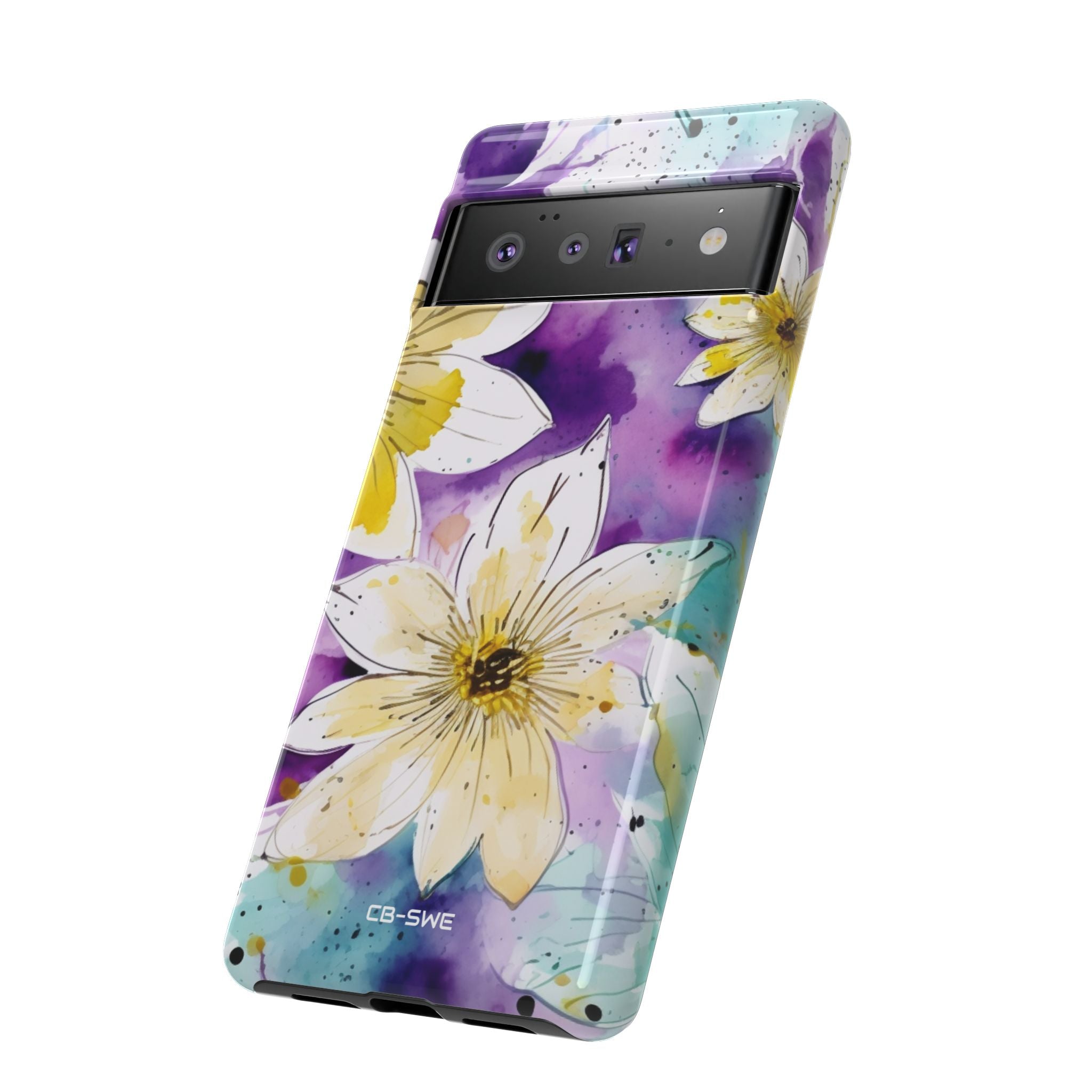 Vibrant Watercolor Flowers - Google Pixel Case