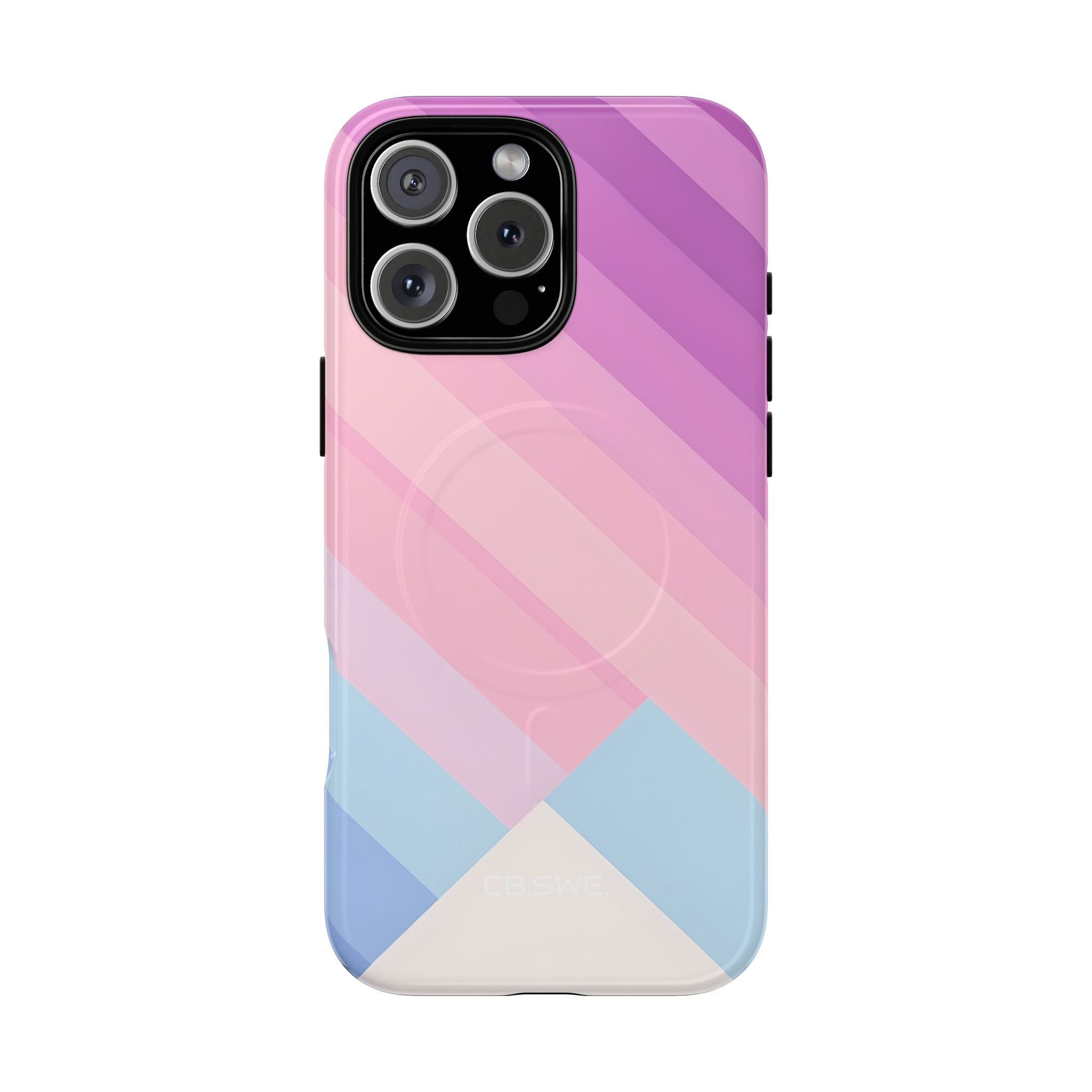 Pink Blue Gradient Layers iPhone 16 - Tough+