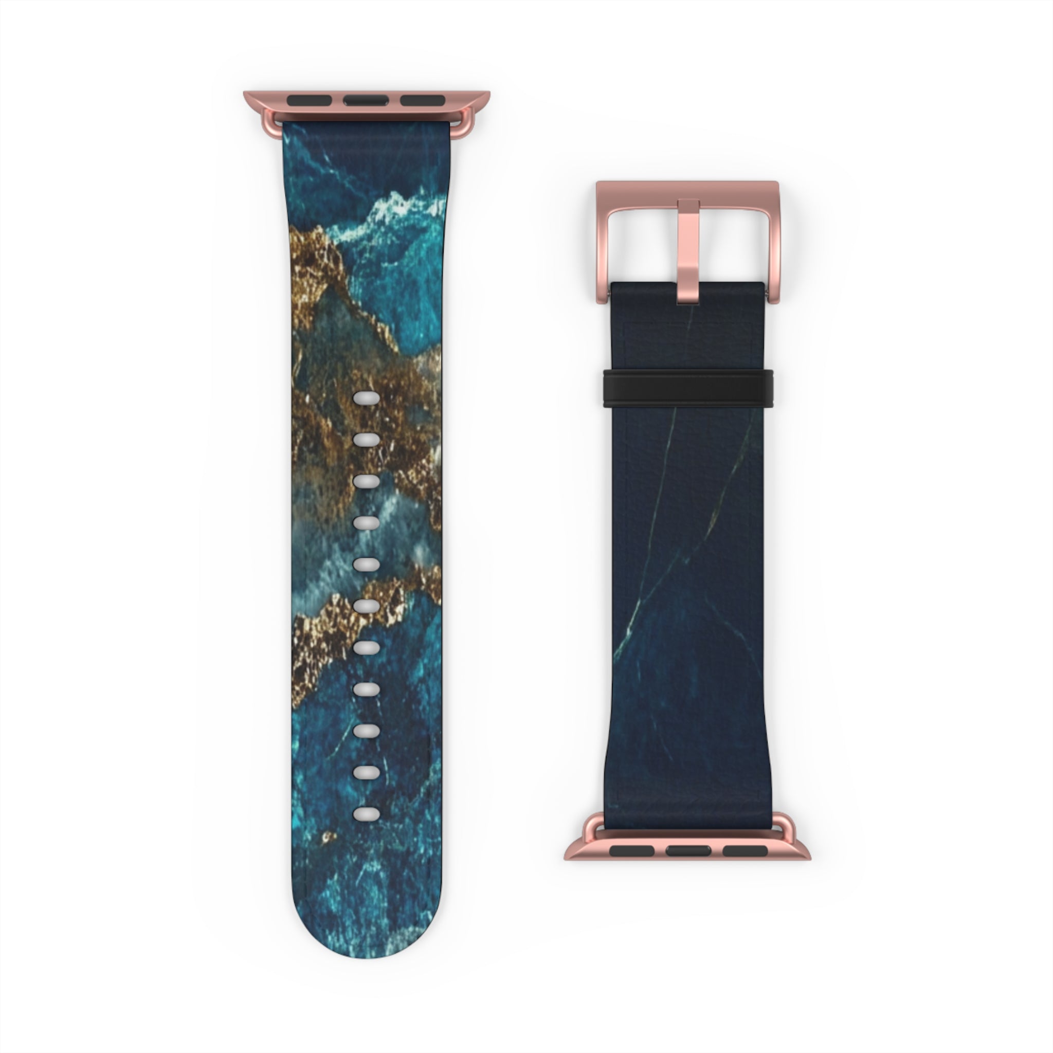 Golden Fracture Teal - Watch Band