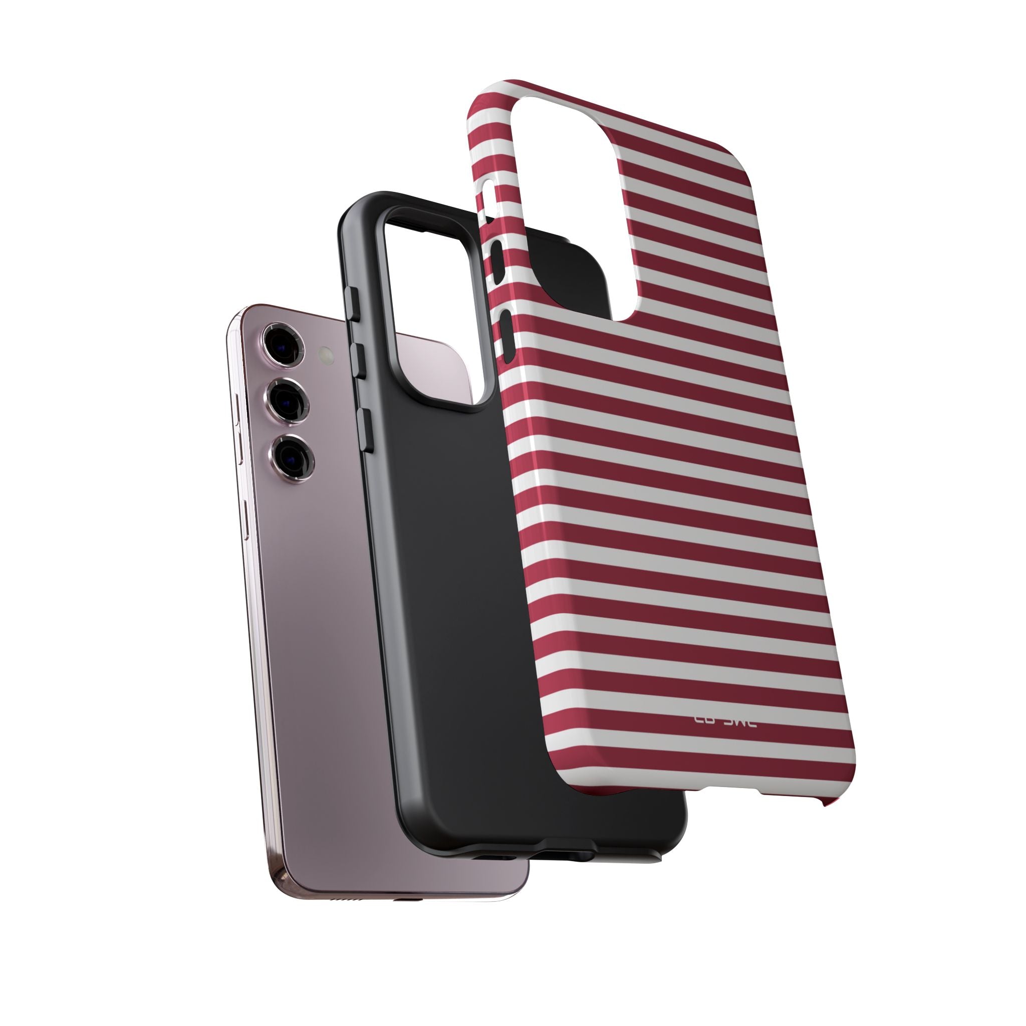 Crimson Stripes Flow - Samsung Case