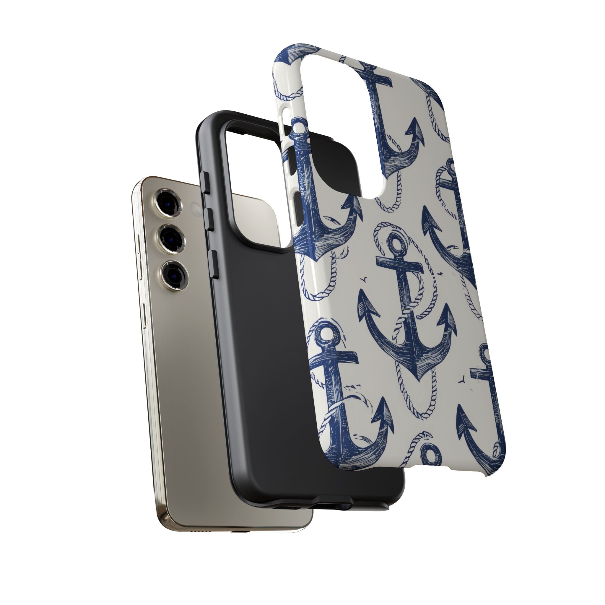 Navy Anchor Loop Samsung S23 Case - Tough