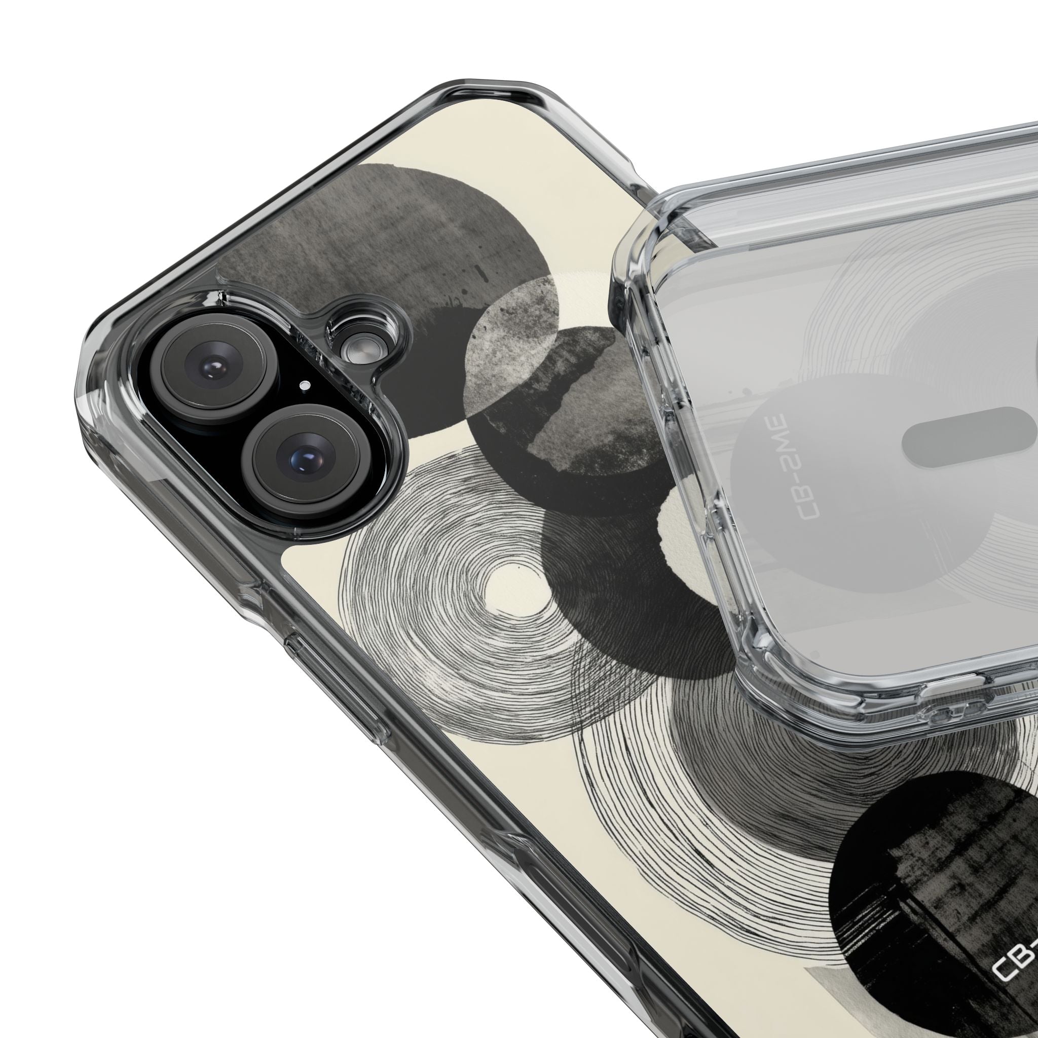 Circles Embrace Lines iPhone Case - Impact