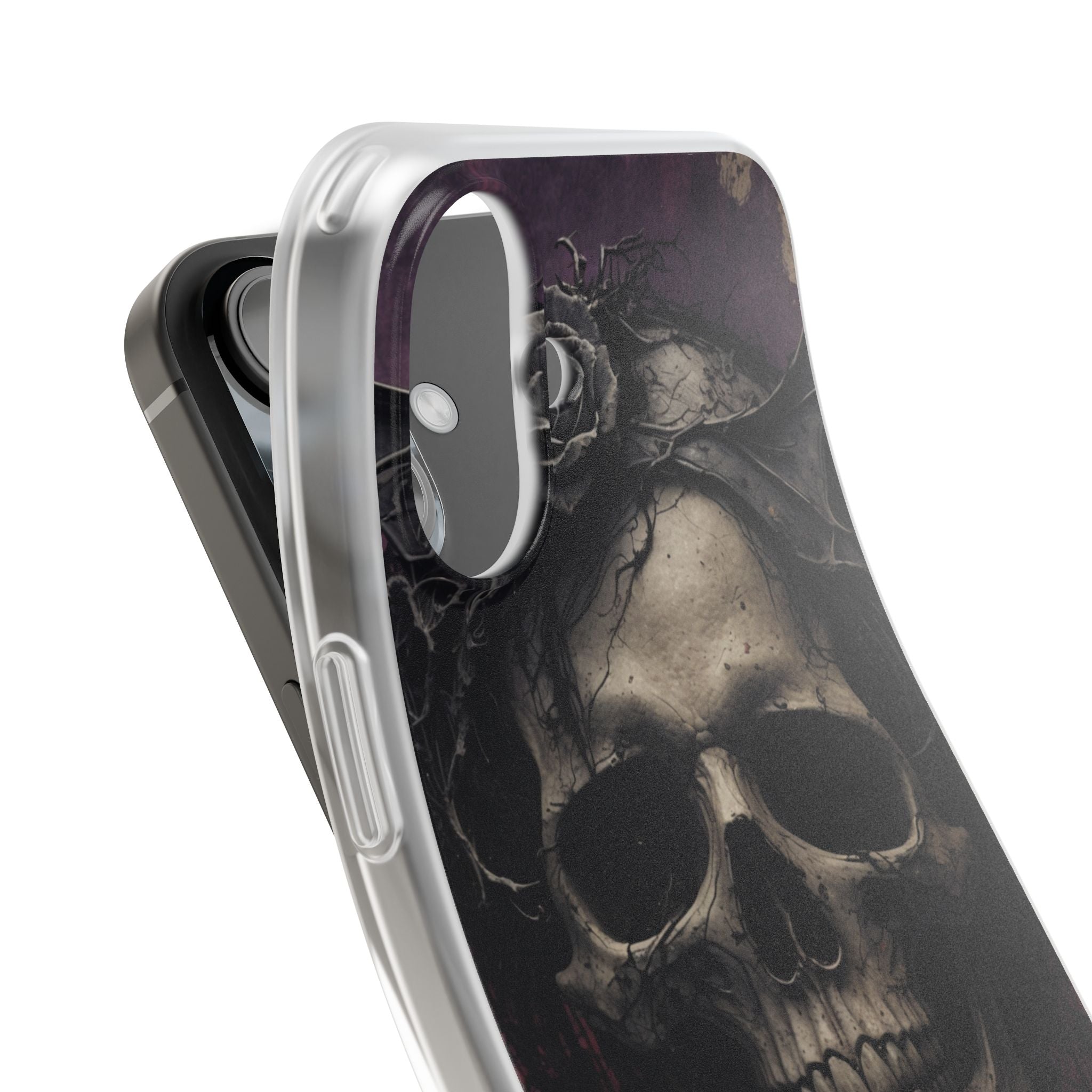 Gothic Skull Crown iPhone 16 Plus Case - Soft