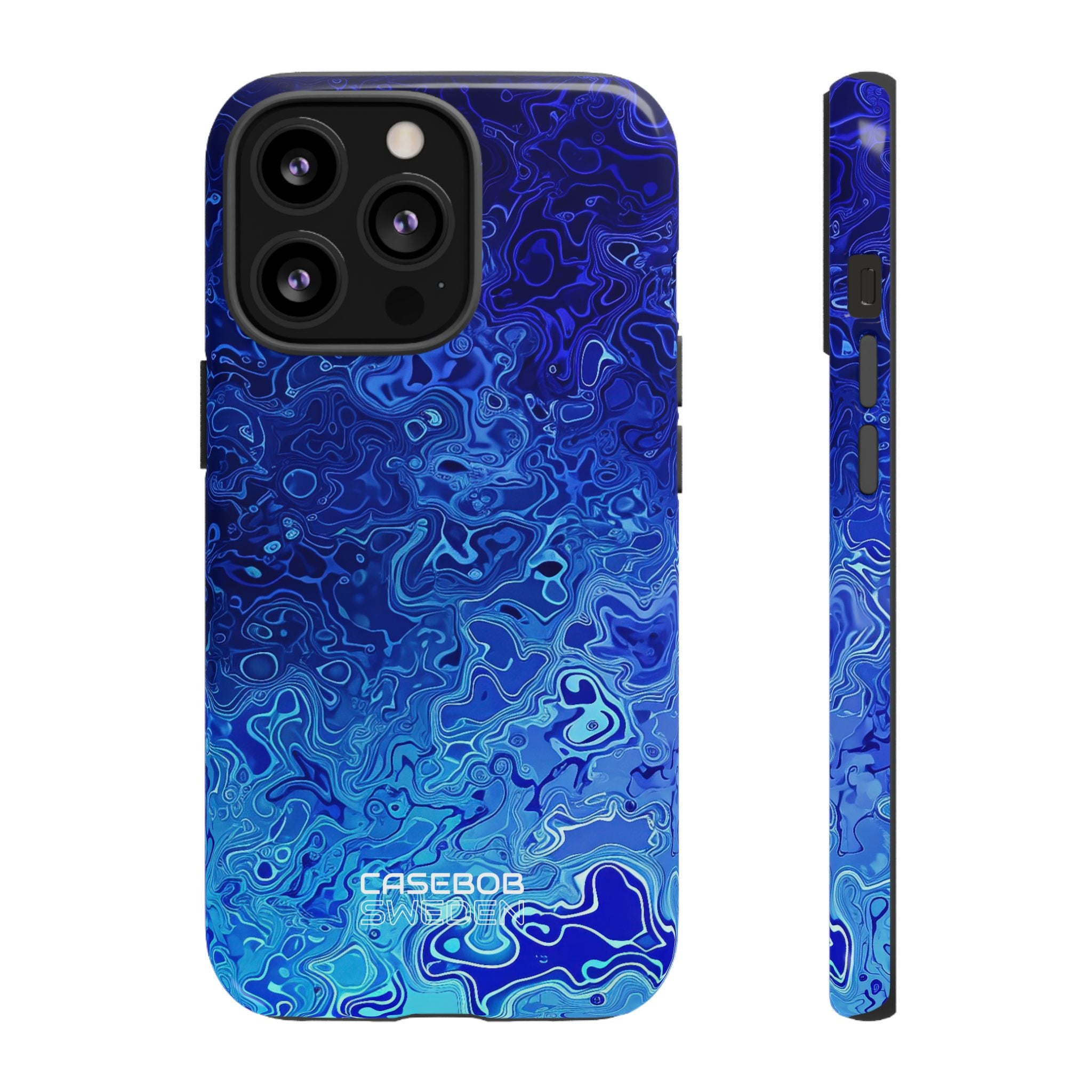Swirling Blue Currents iPhone 13 - Tough