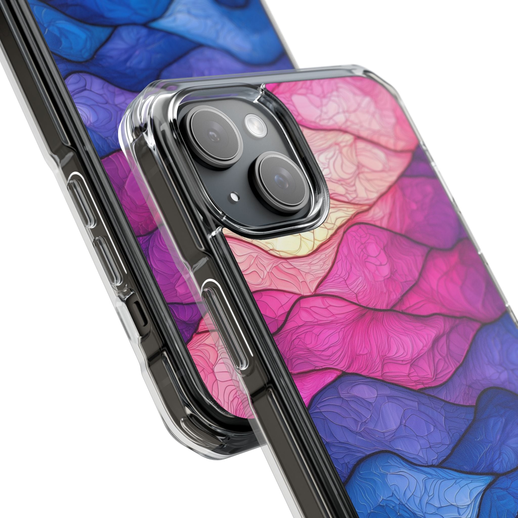 Wavy Vein Gradient iPhone 15 Plus Case - Impact