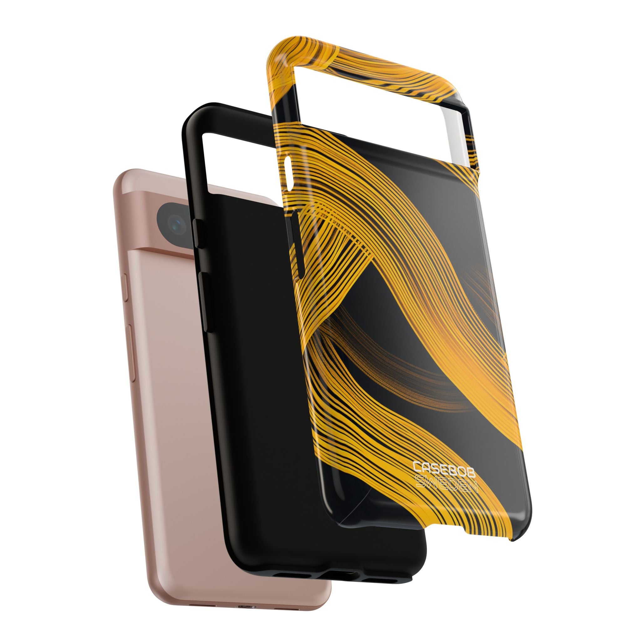 Yellow Flow Lines Google Pixel 8 - Tough