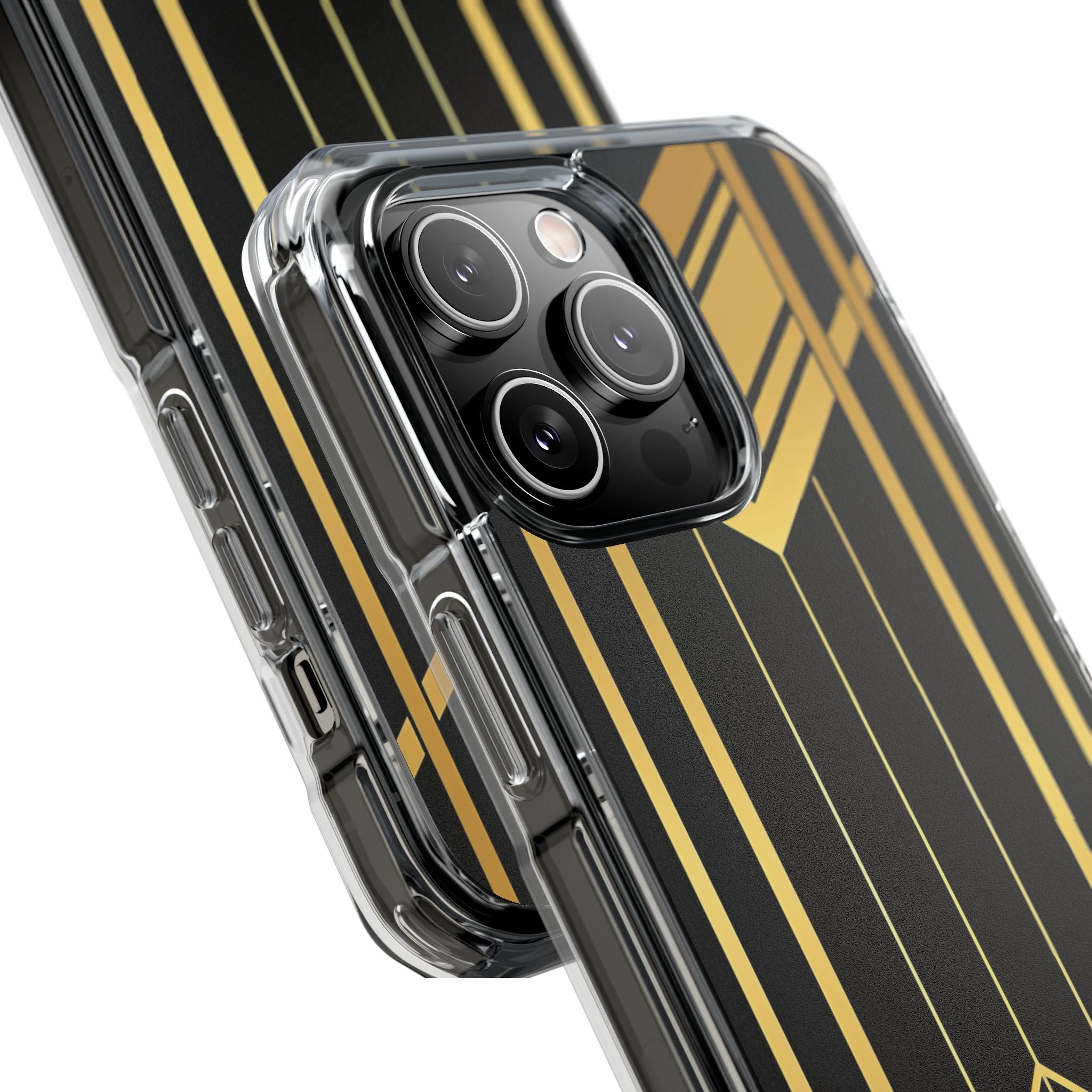 Gouden Geometrische Symfonie iPhone 14 - Impact Clear+