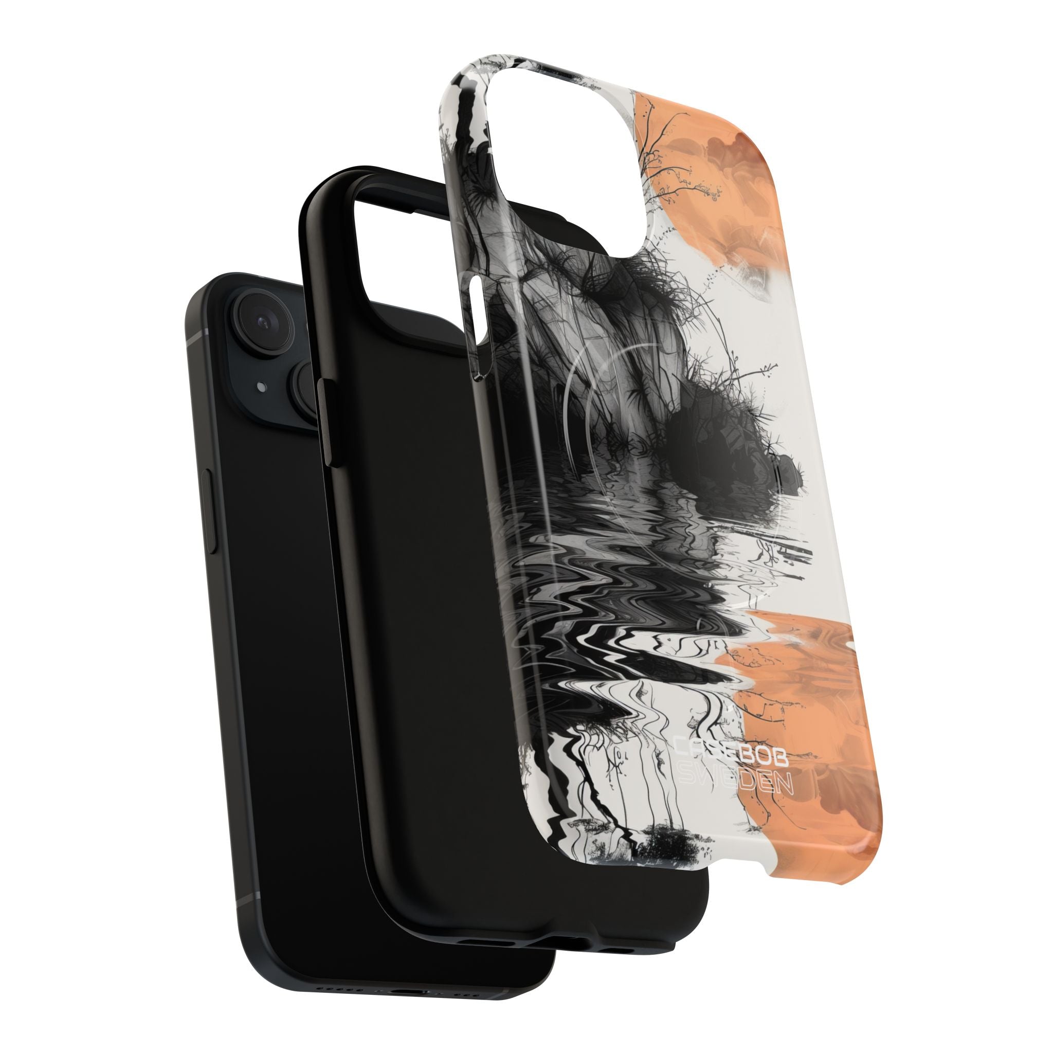Riflesso della Luna Arancione iPhone 15 - Tough+