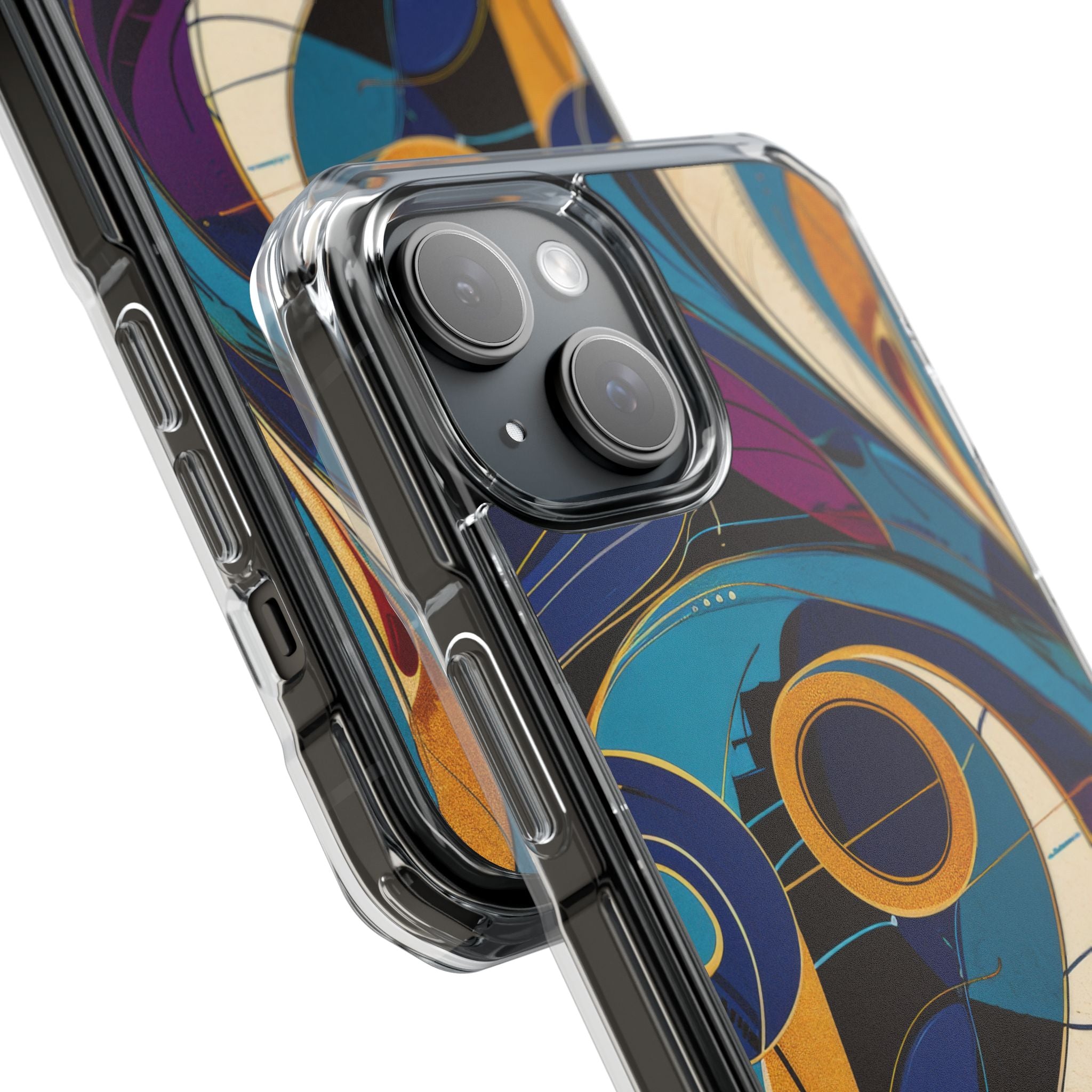 Swirling Copper Dreams iPhone 15 - Impact Clear+