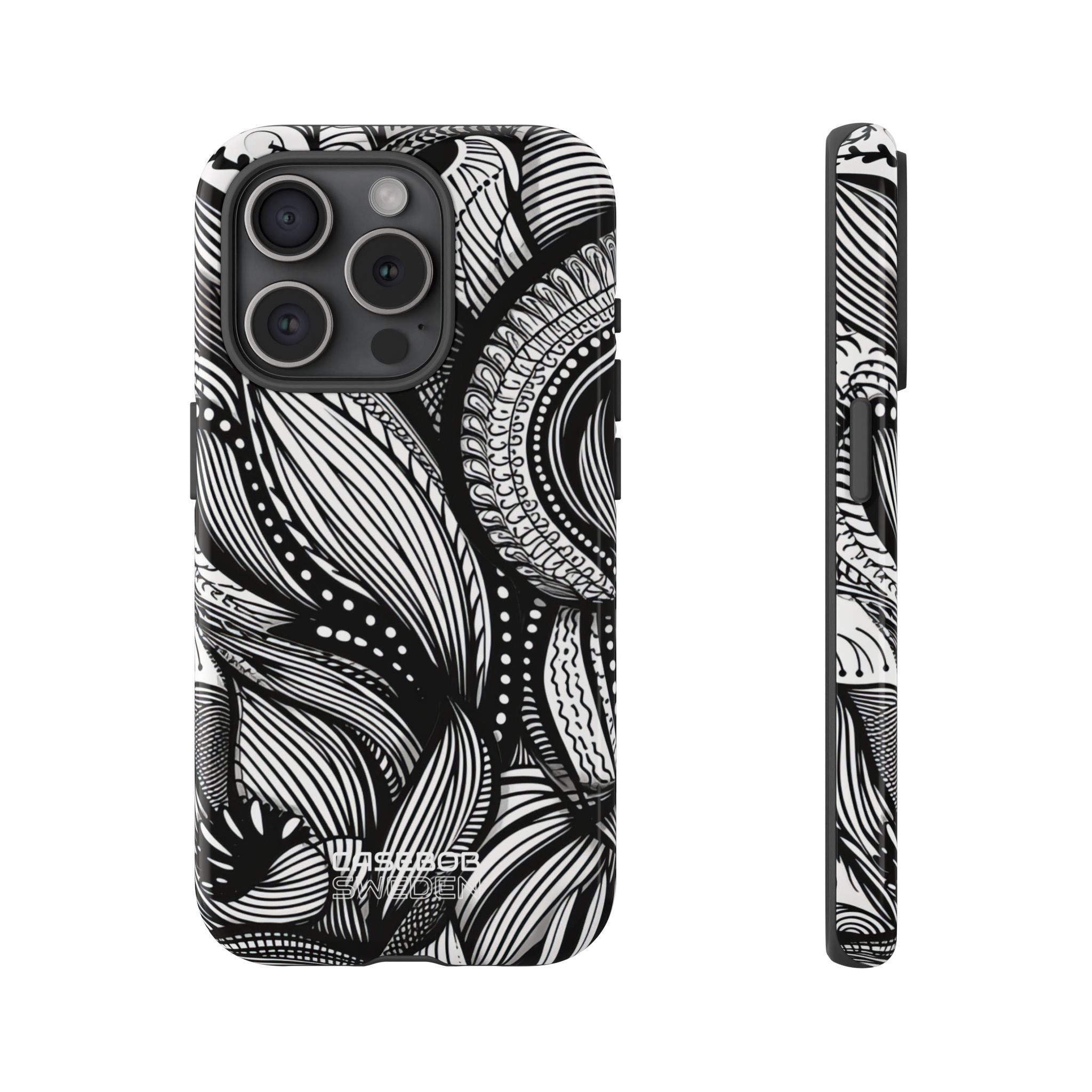 Flowing Ink Lines iPhone 15 – Robust
