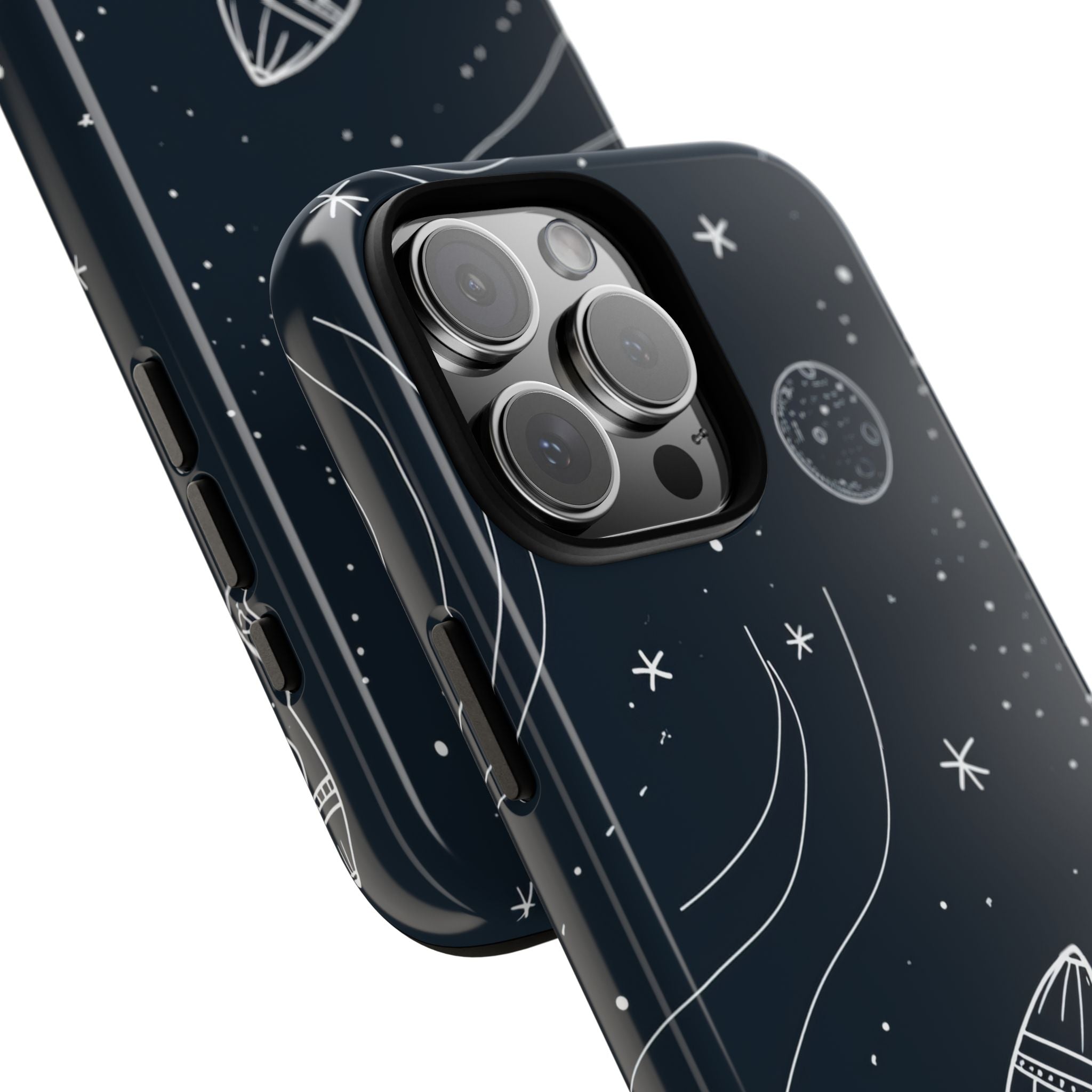 Cosmic Rocket Drift iPhone 16 - Tough