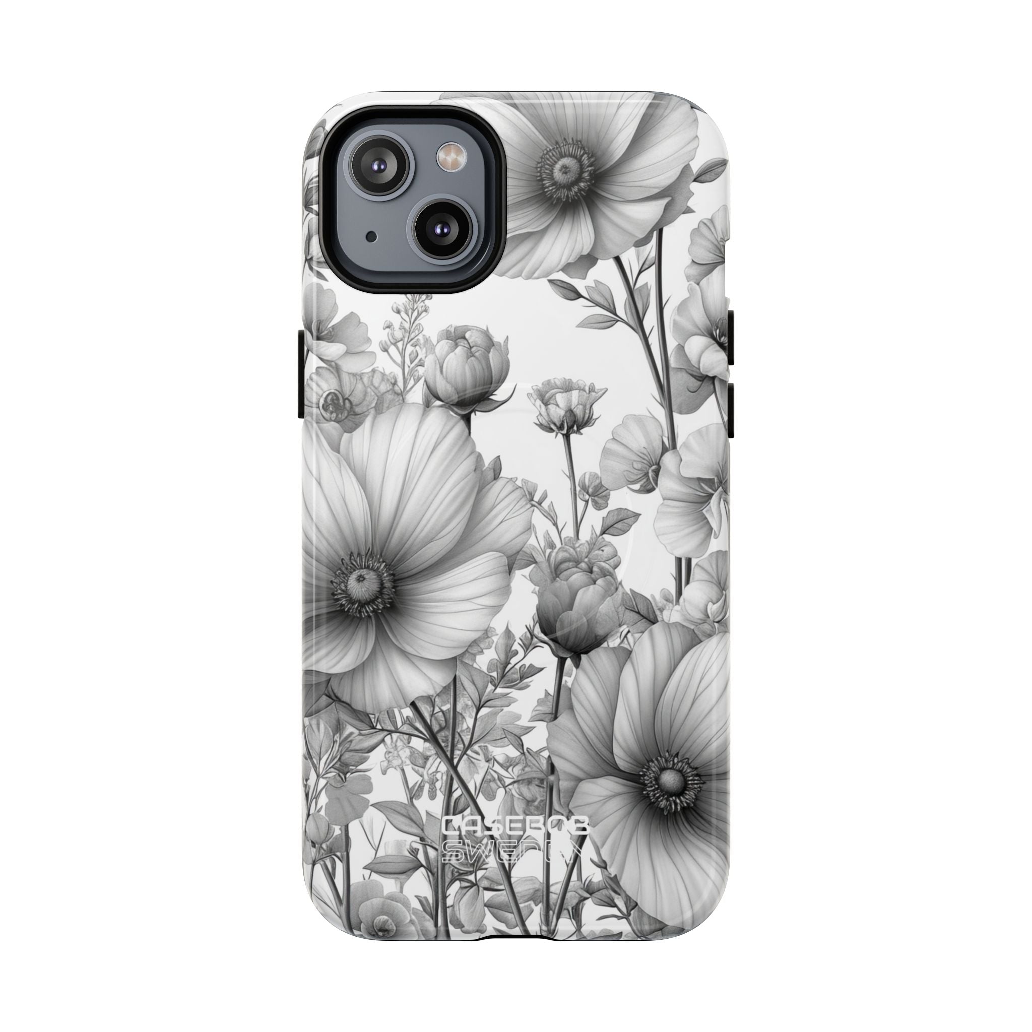 Vintage Floral Etching iPhone 14 - Tough+