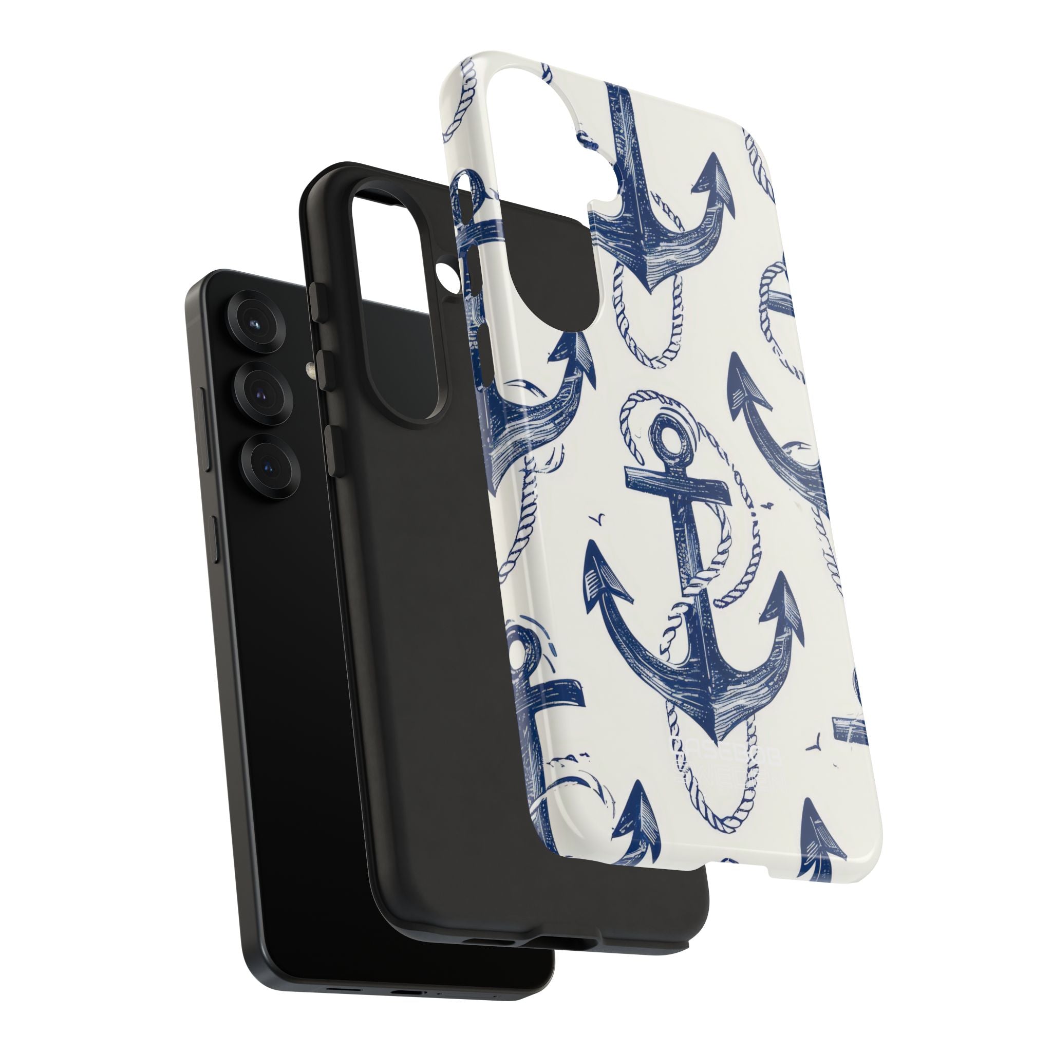 Navy Anchor Tapestry Samsung S25 - Tough