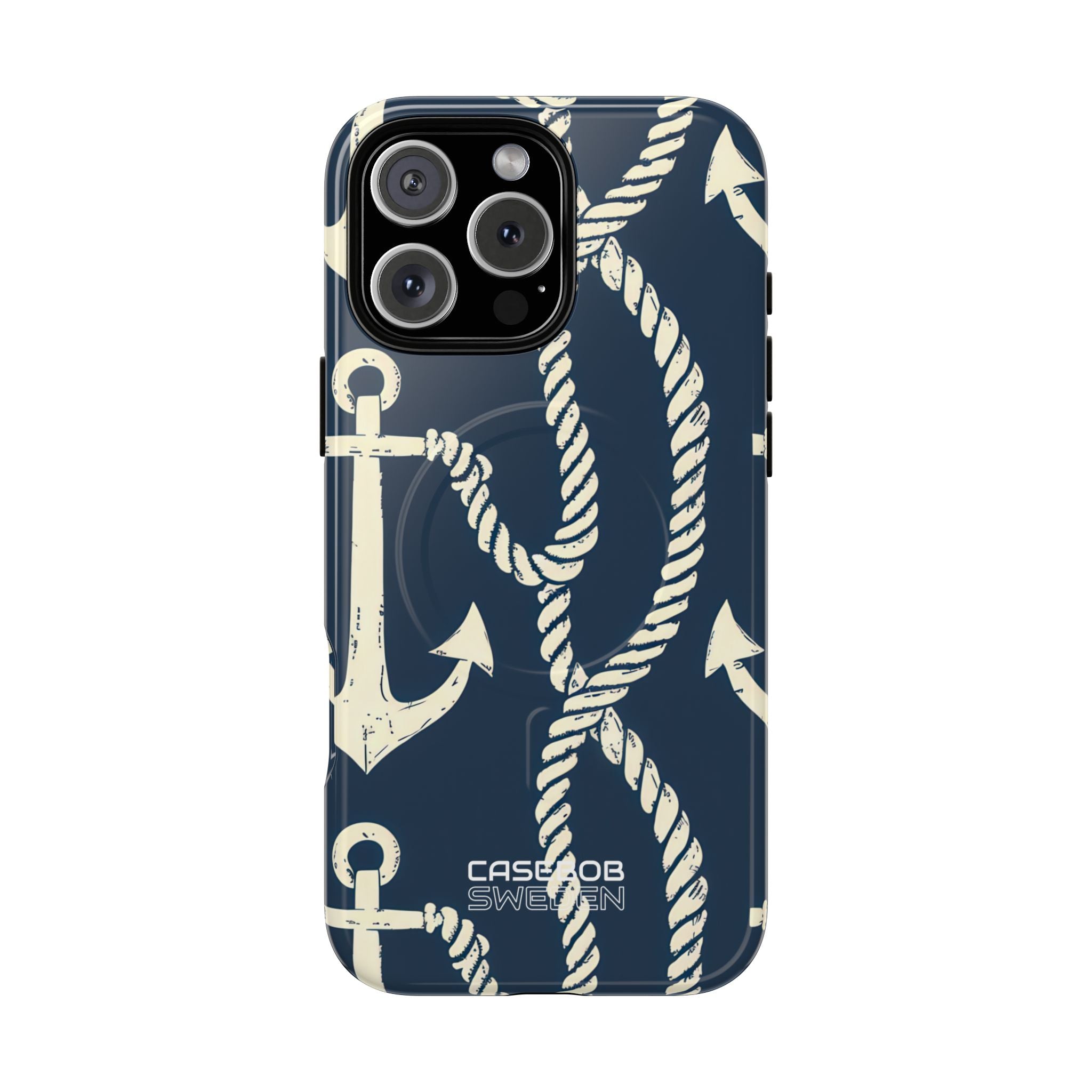 Nautical Anchors Rope iPhone 16 - Tough+