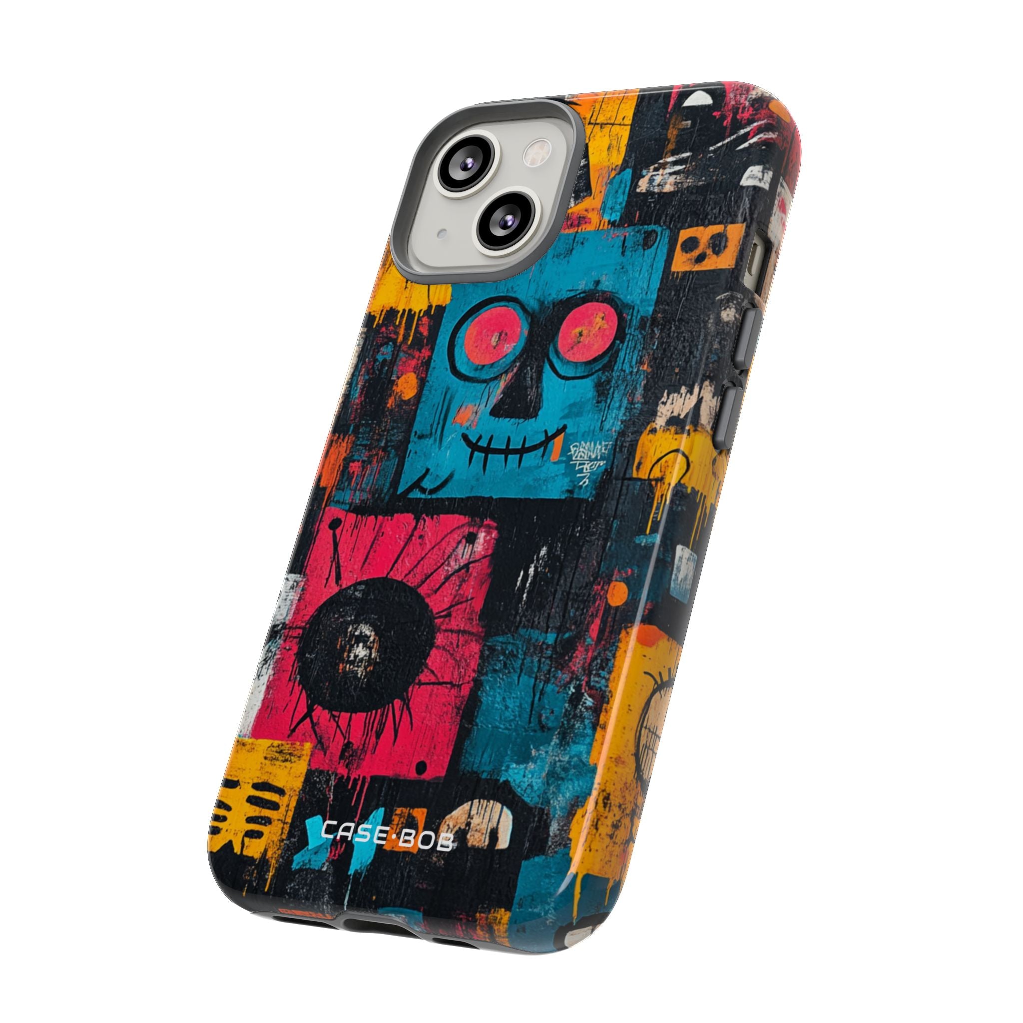 Blue Stitch Smile iPhone 14 Case - Tough