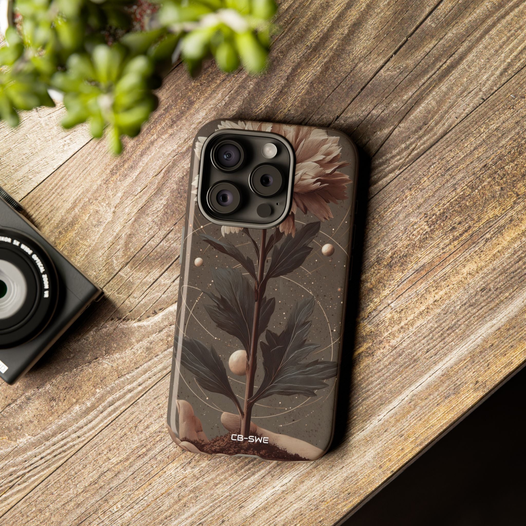 Celestial Flower Embrace - iPhone Case
