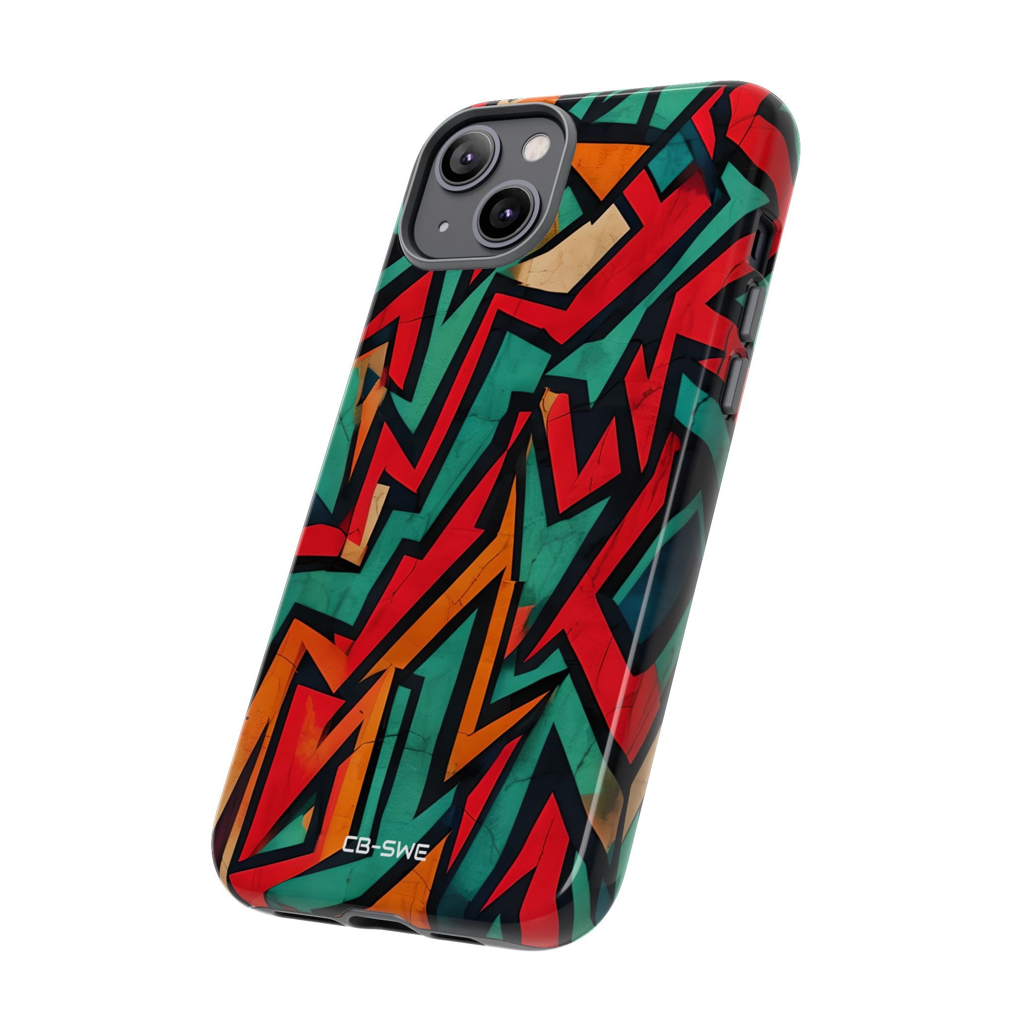 Vivid Geometry Dance - iPhone Case