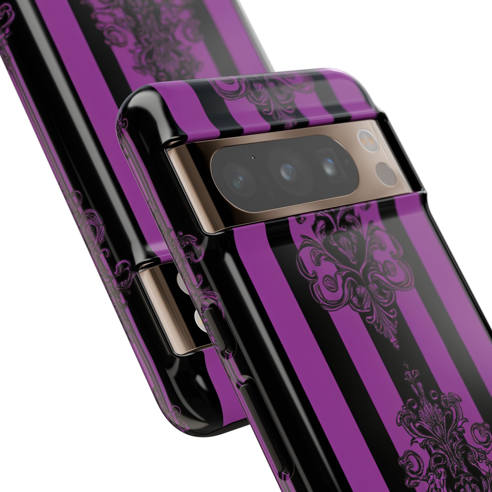 Damask Elegance Purple Google Pixel 8 Pro Case - Tough