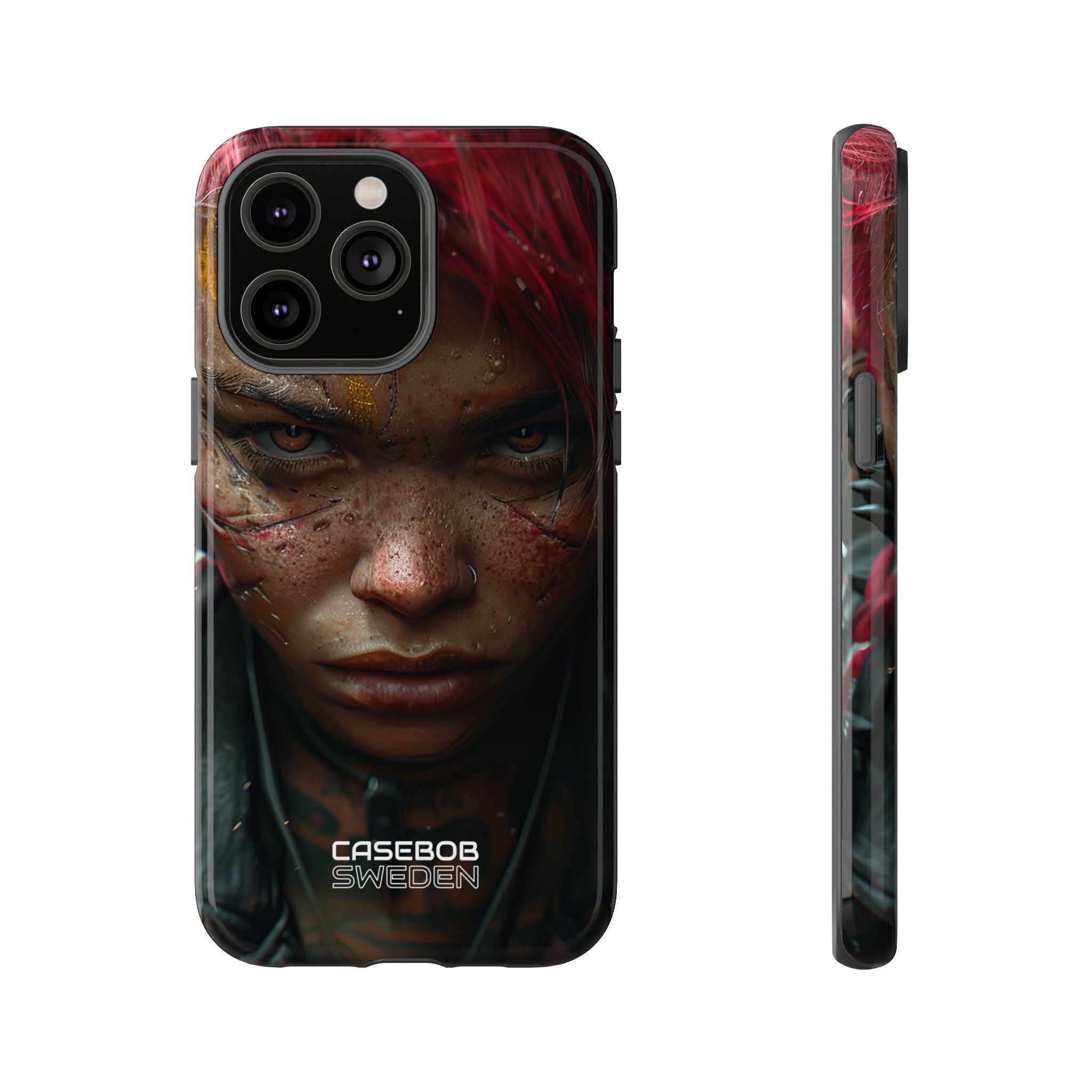 Cyberpunk Rebel Portrait iPhone 14 - Tough