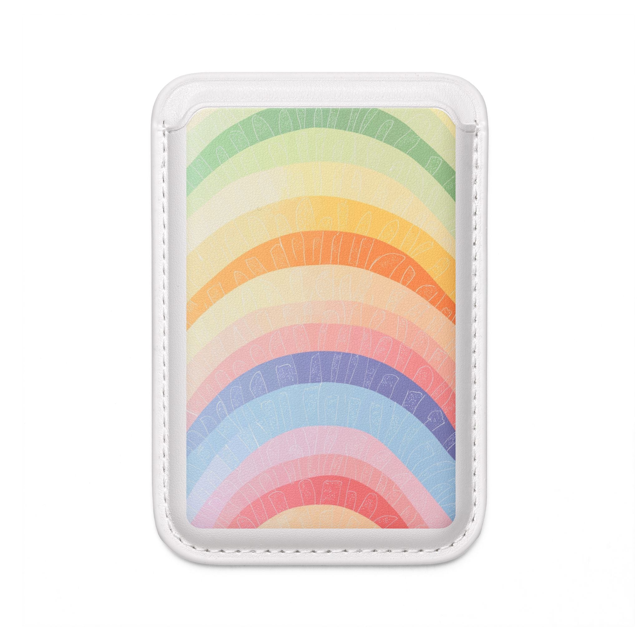 Pastel Rainbow Glow Wallet – MagSafe Ready
