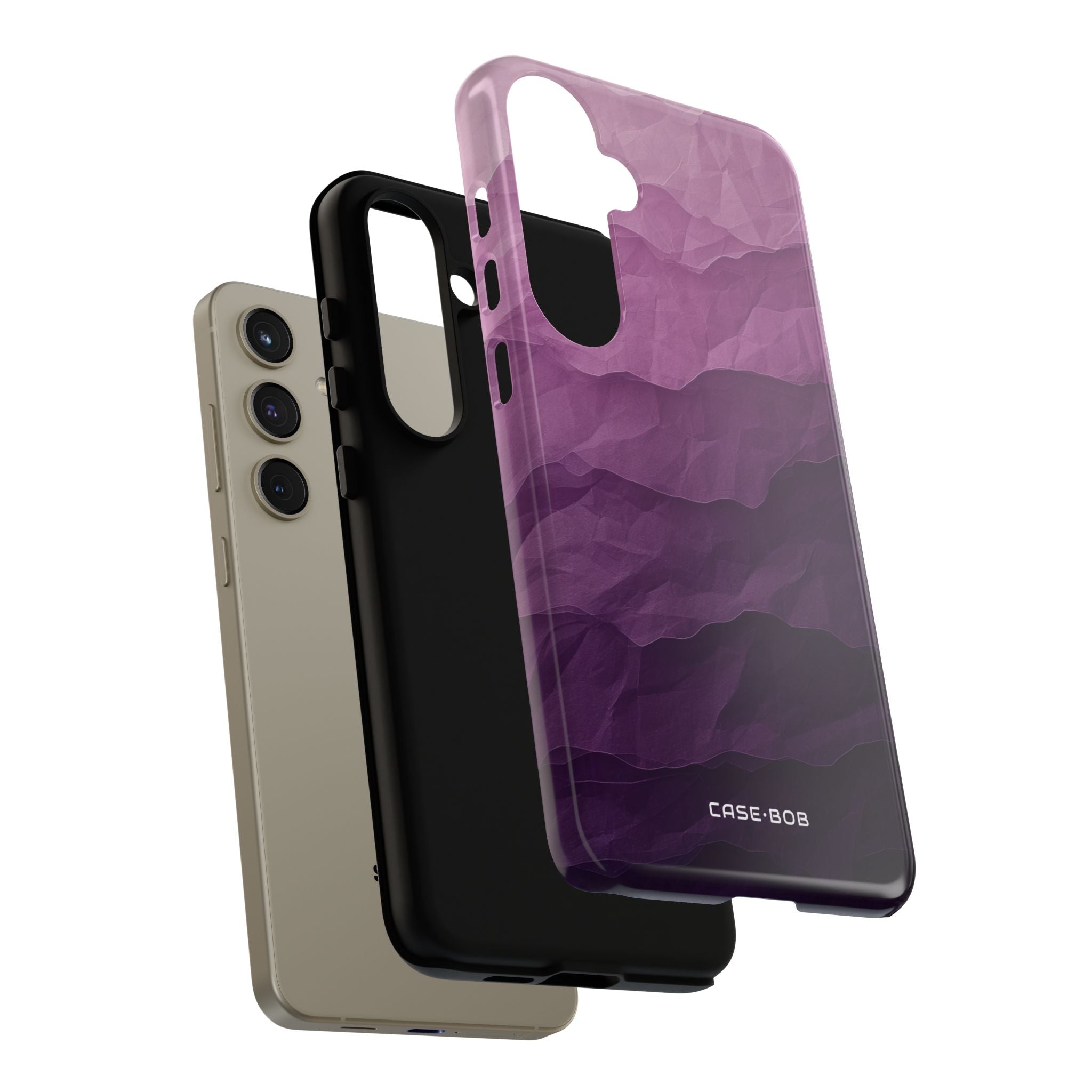Purple Wave Layers Samsung S24 Plus Case - Tough