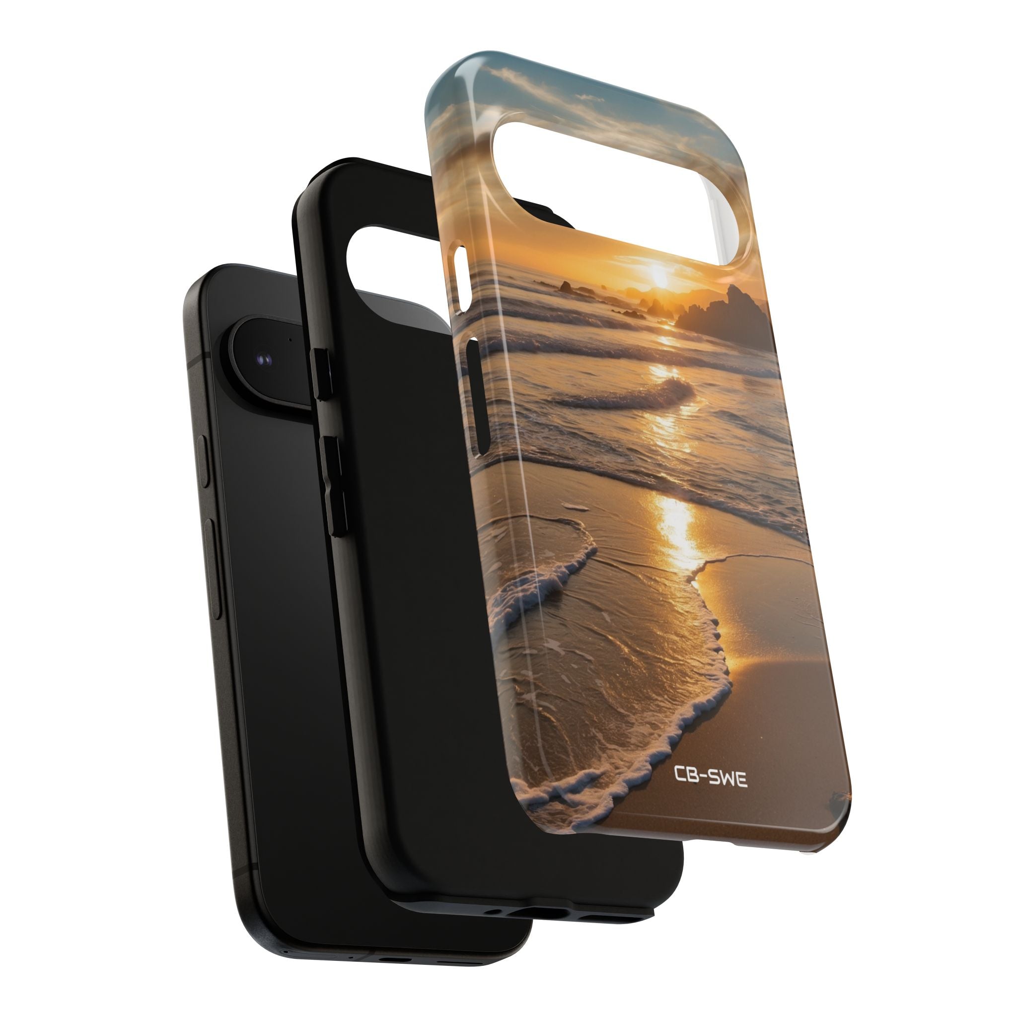 Waves Embrace Shore - Google Pixel Case