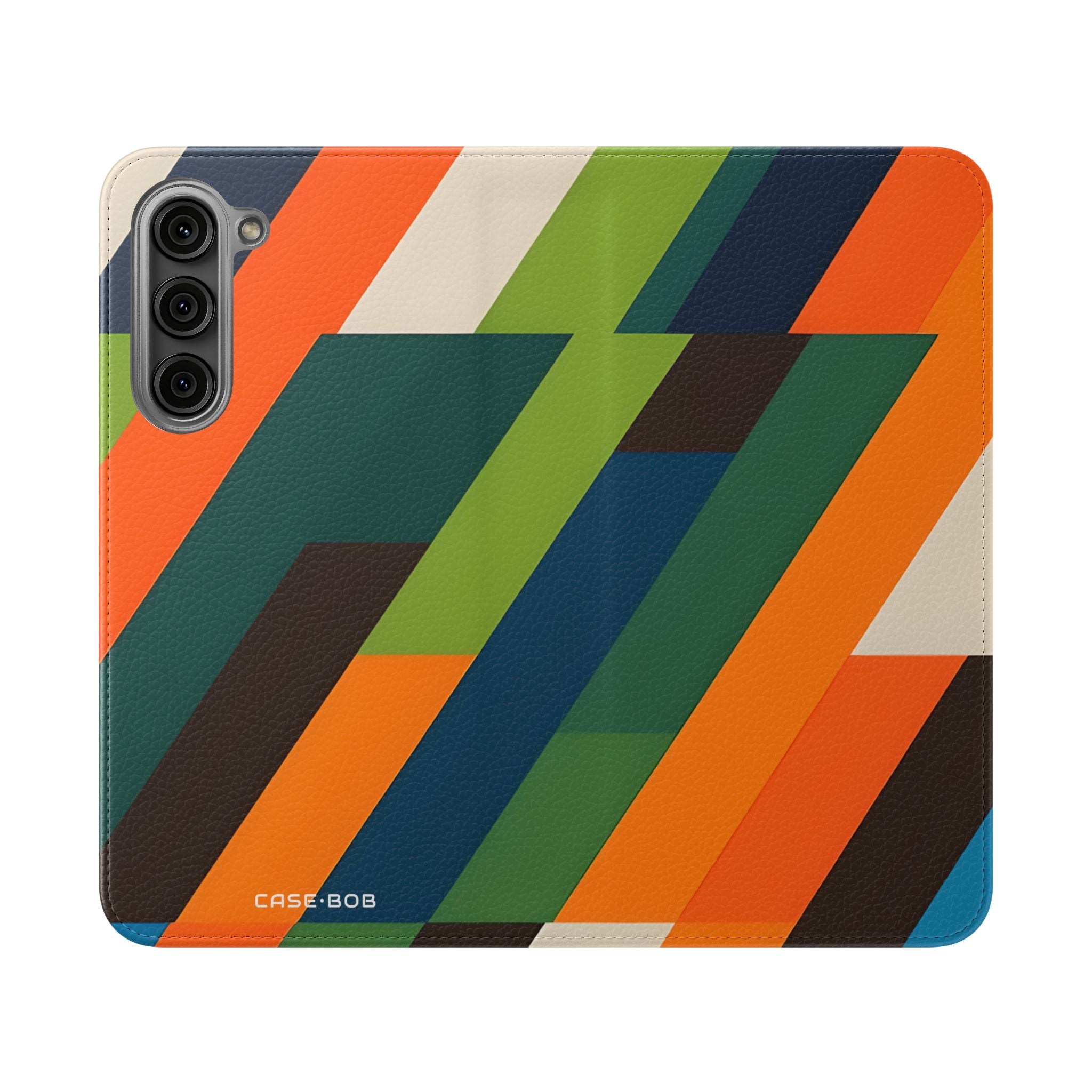 Zigzag-raitoja - Samsung S23+ Case - Lompakkotyyppinen