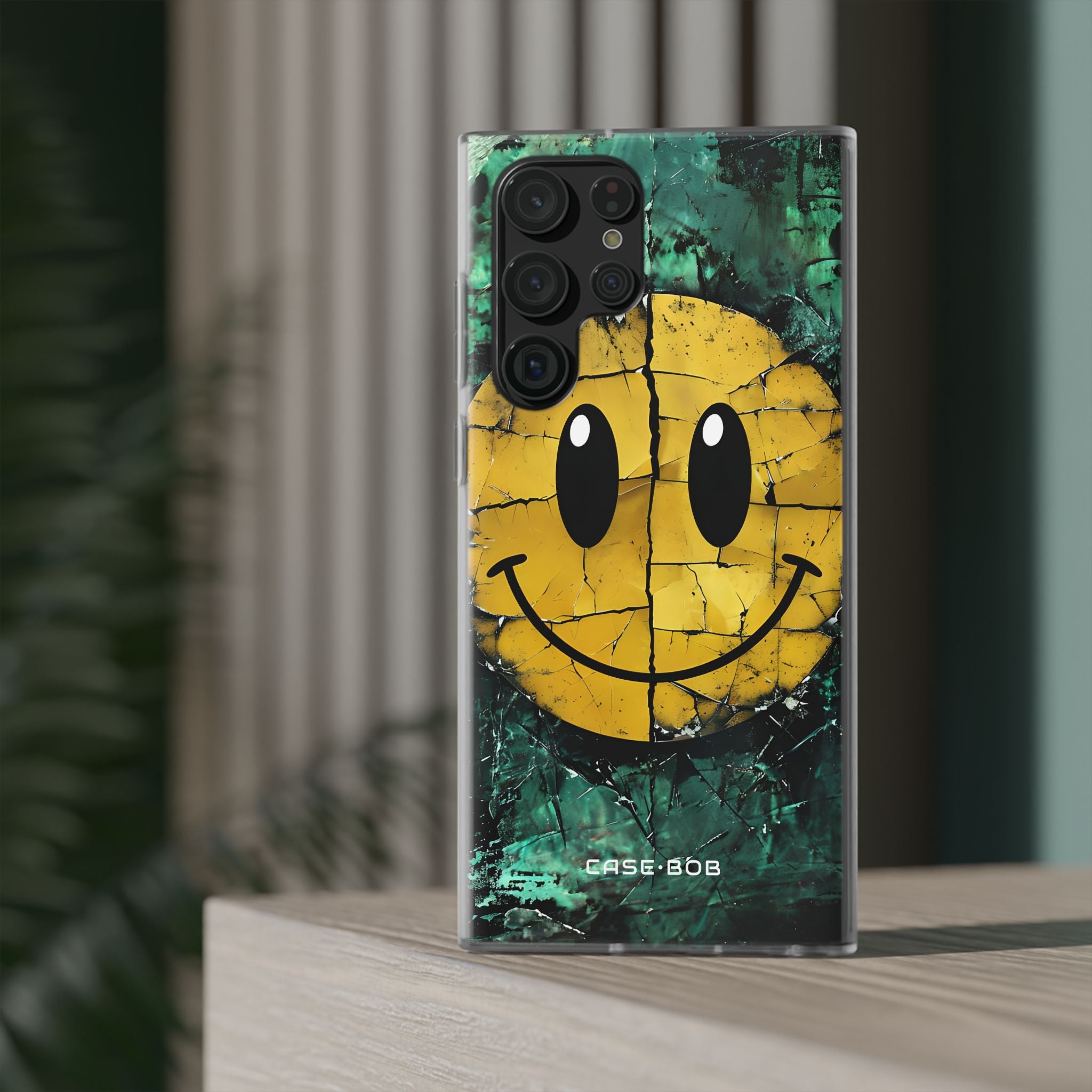 Cracked Smiley Samsung S22 Ultra Case - Soft