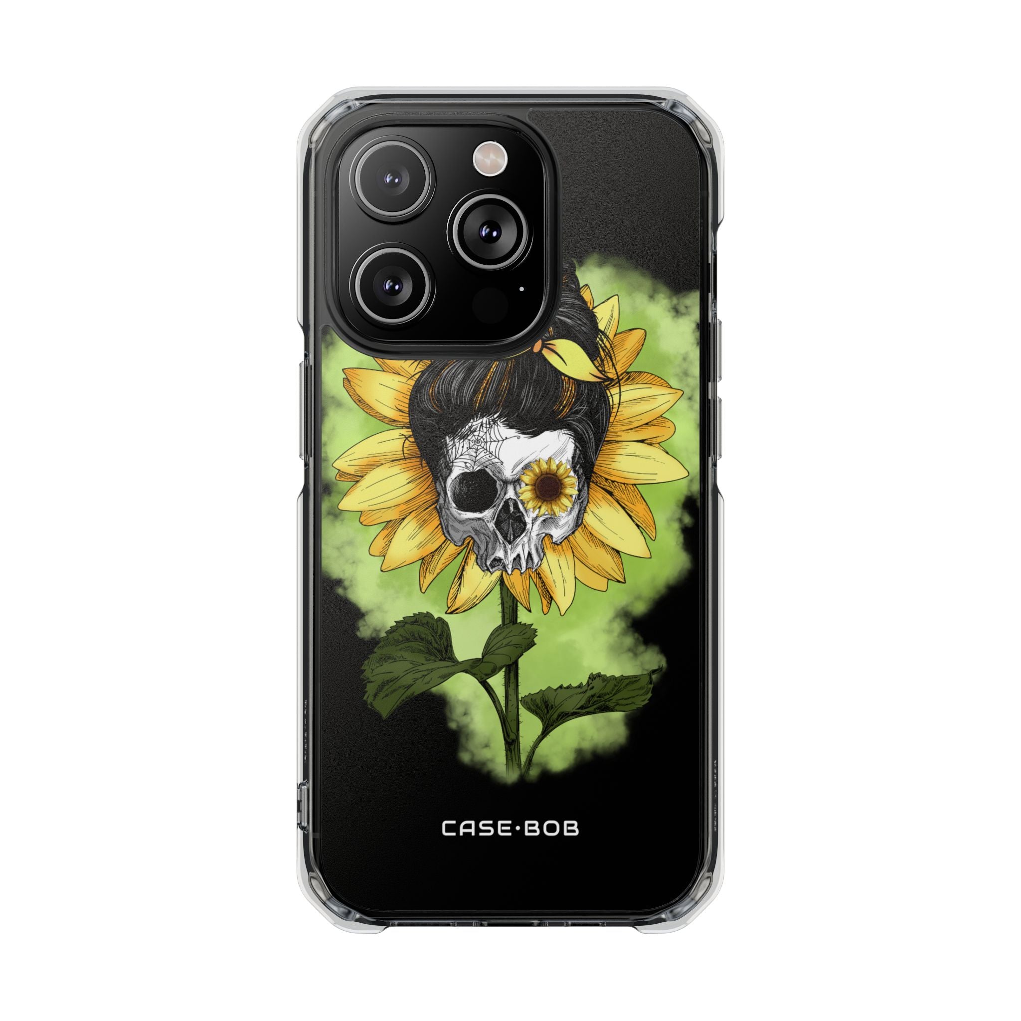 Sunflower Skull iPhone 14 Pro Case - Impact