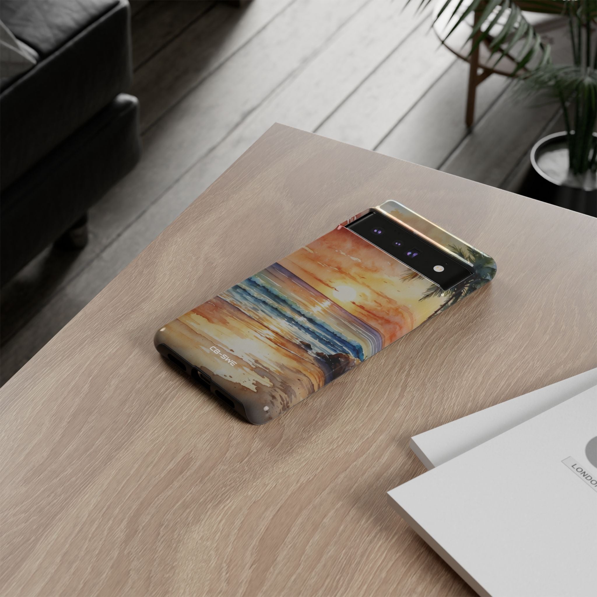 Sunset Kisses Ocean - Google Pixel Case