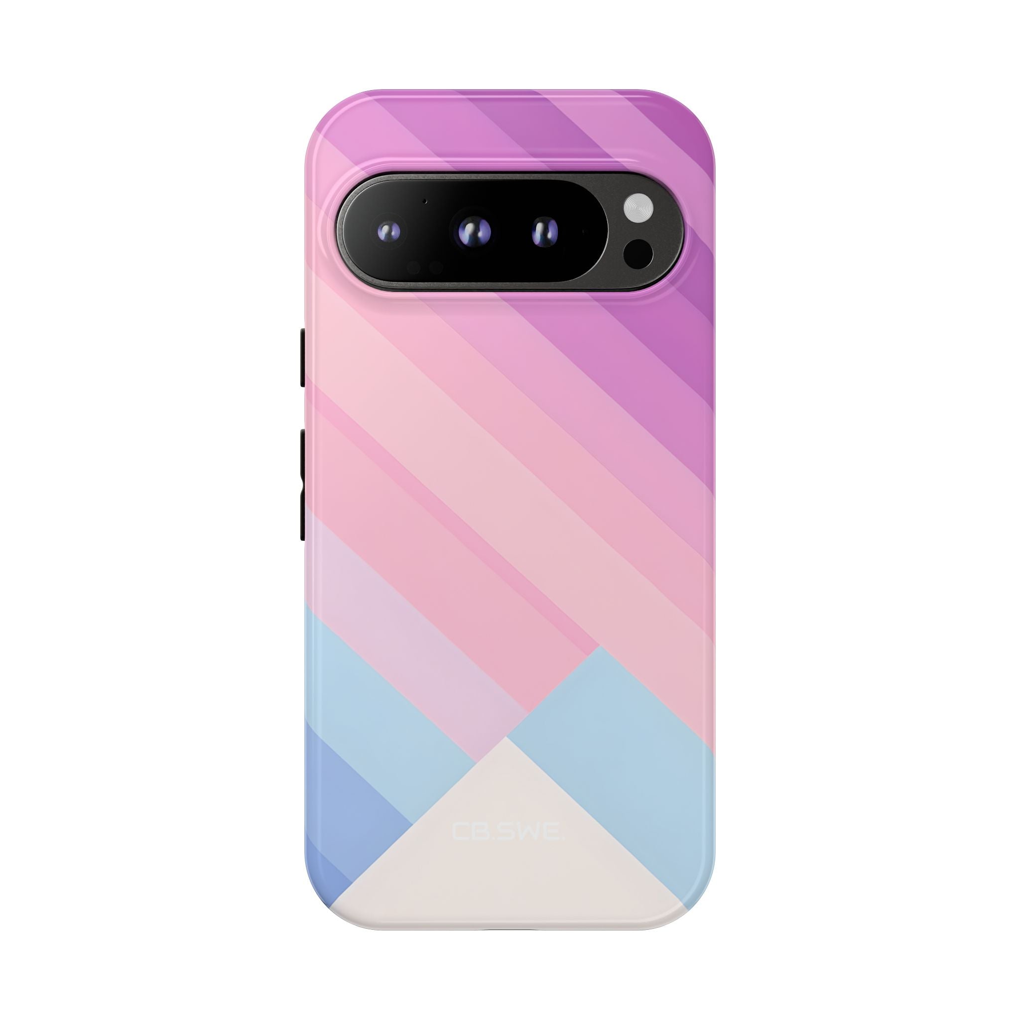 Pink Blue Gradient Layers Google Pixel 9 - Tough
