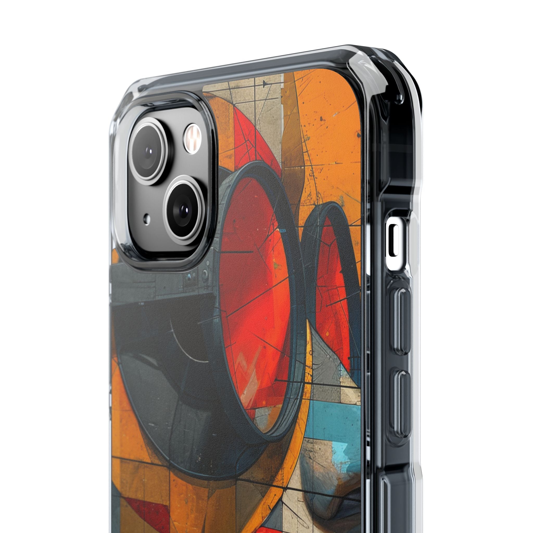 Futuristische Cubistische Visies iPhone 14 - Impact Clear+