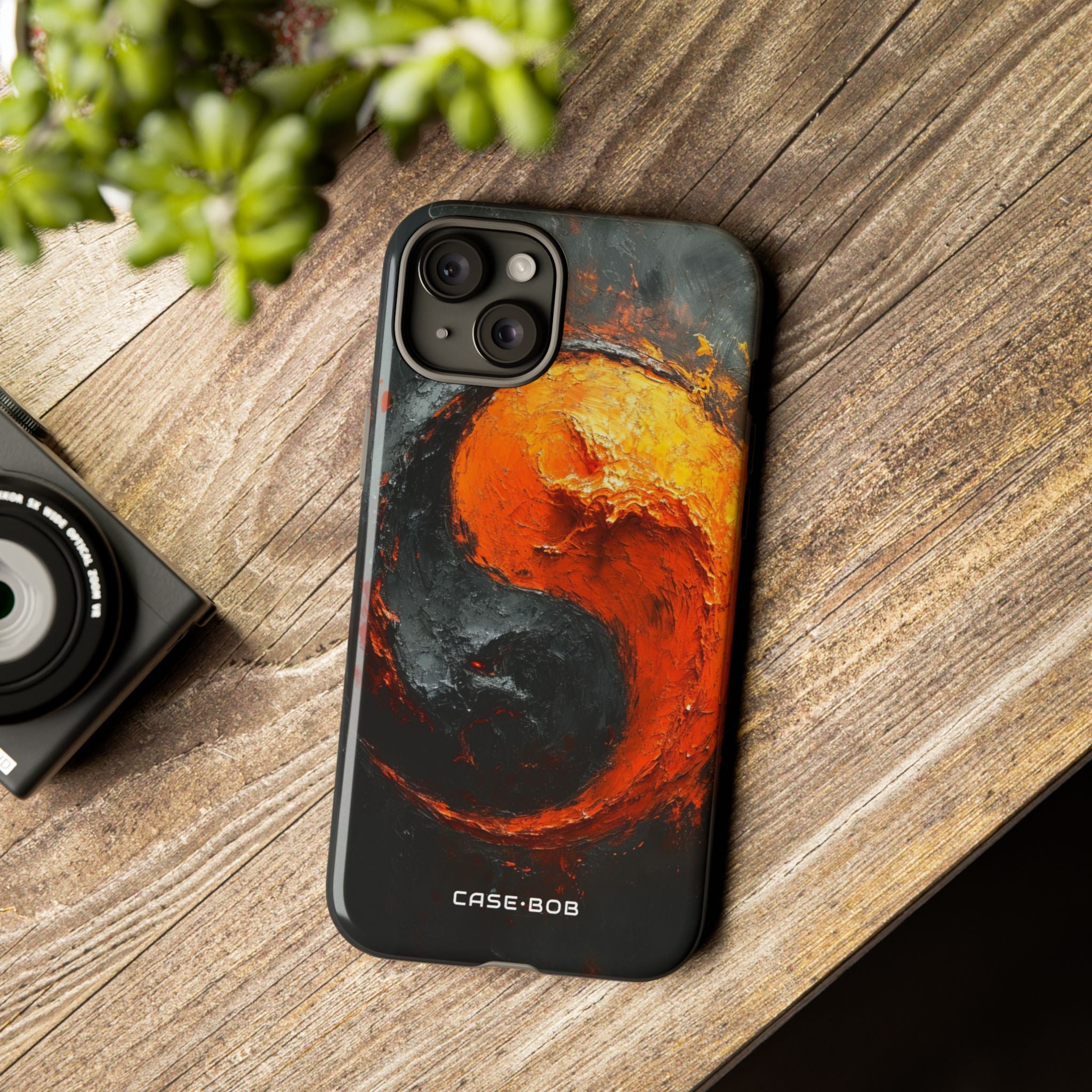 Molten Yin-Yang iPhone 15 Plus Case - Tough