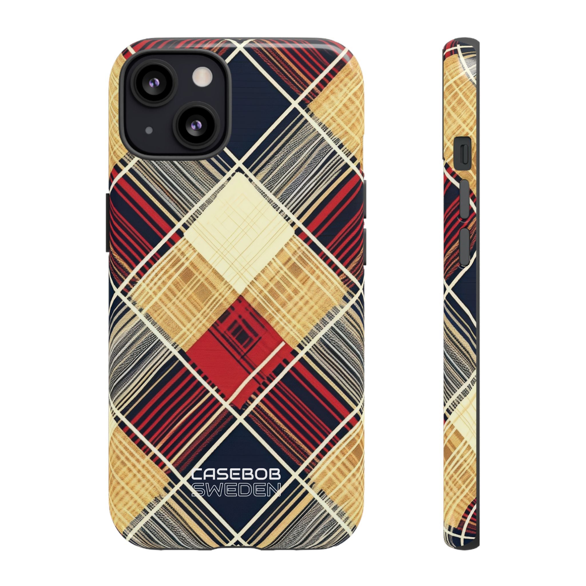 Plaid Diamond Tapestry iPhone 13 - Tough