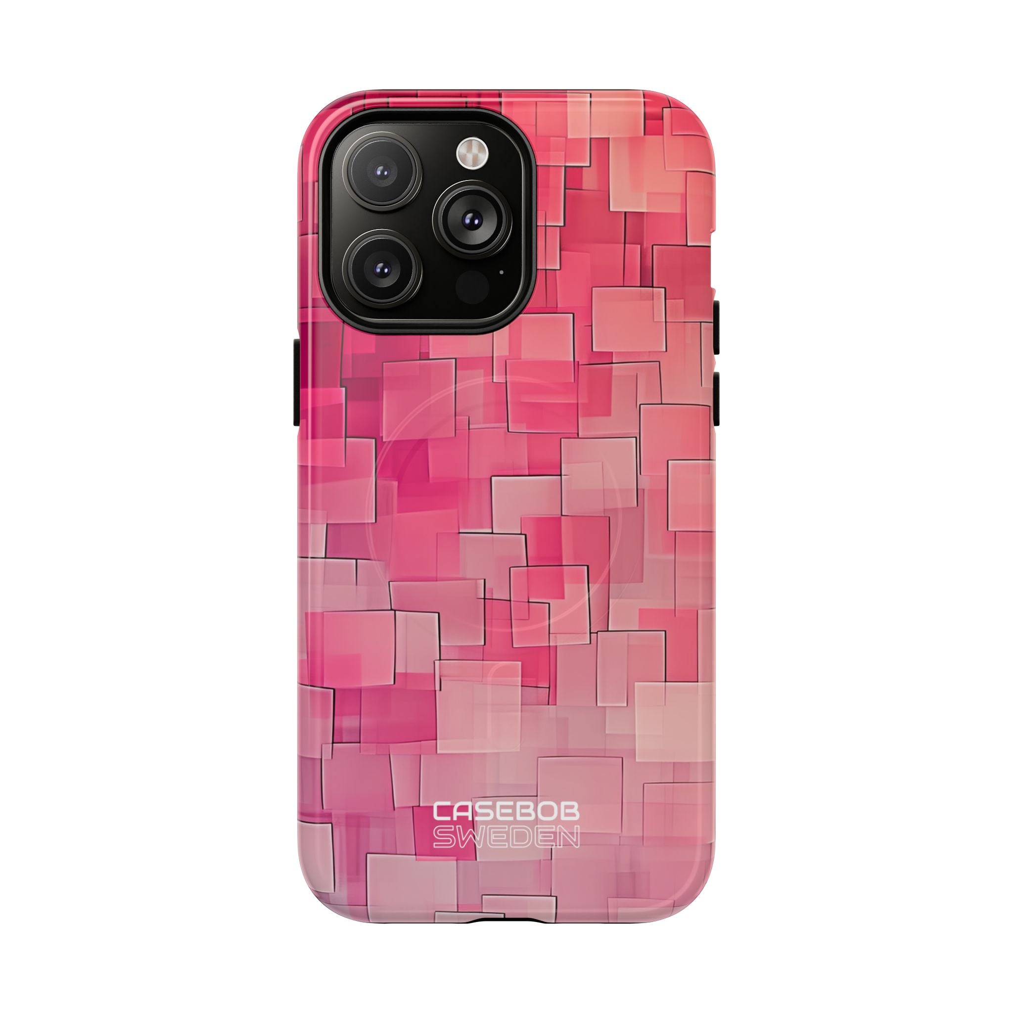 Layered Pink Geometry iPhone 14 - Tough+