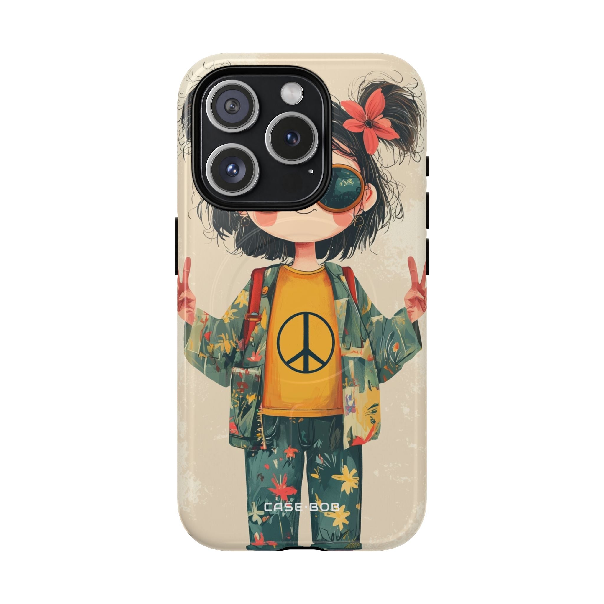 Peace Pigtails iPhone 15 Pro Case - Tough+