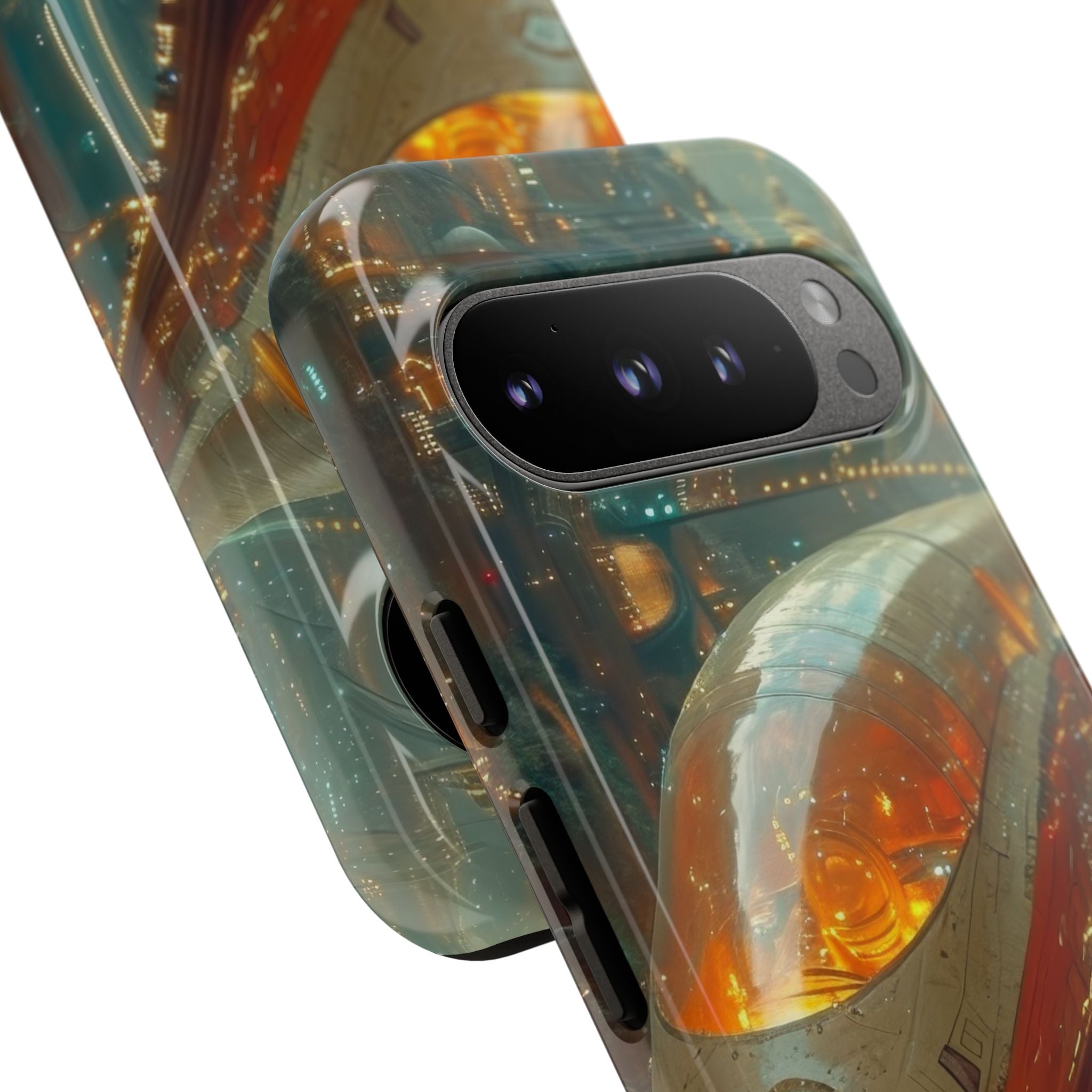 Futuristic Train Odyssey Google Pixel 9 - Tough