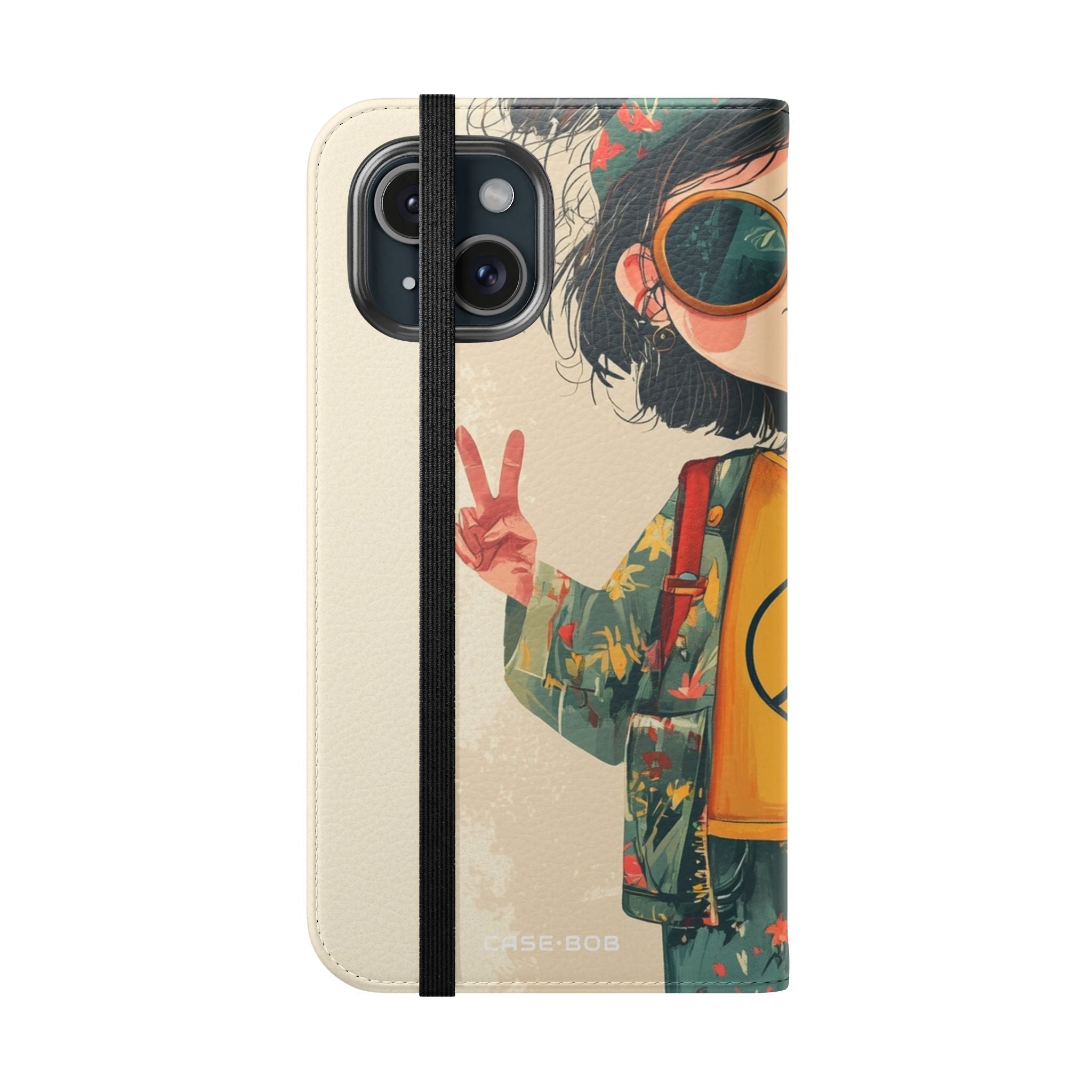 Peace Pigtails - iPhone 15 Case - Wallet