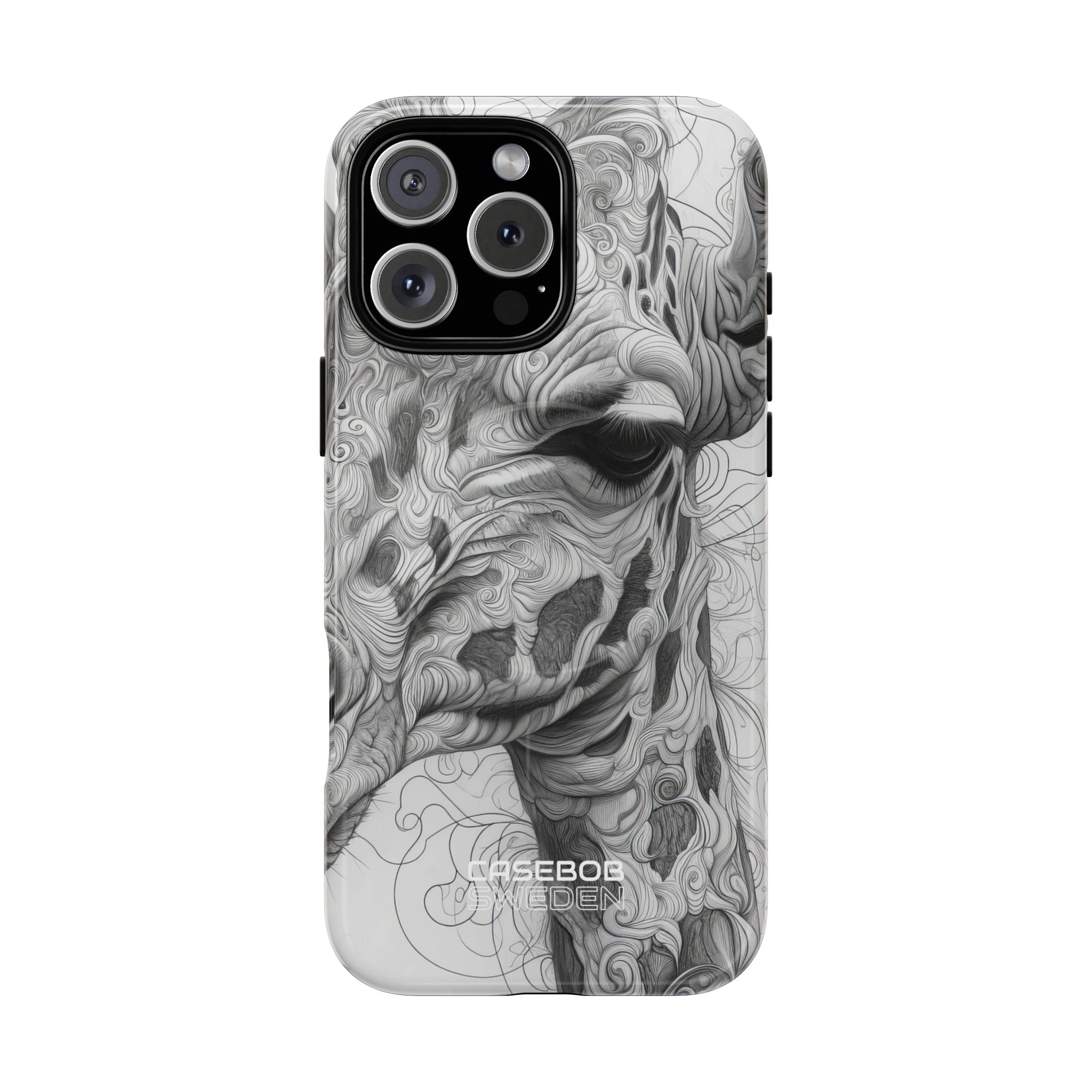 Swirling Giraffe Art iPhone 16 - Tough+